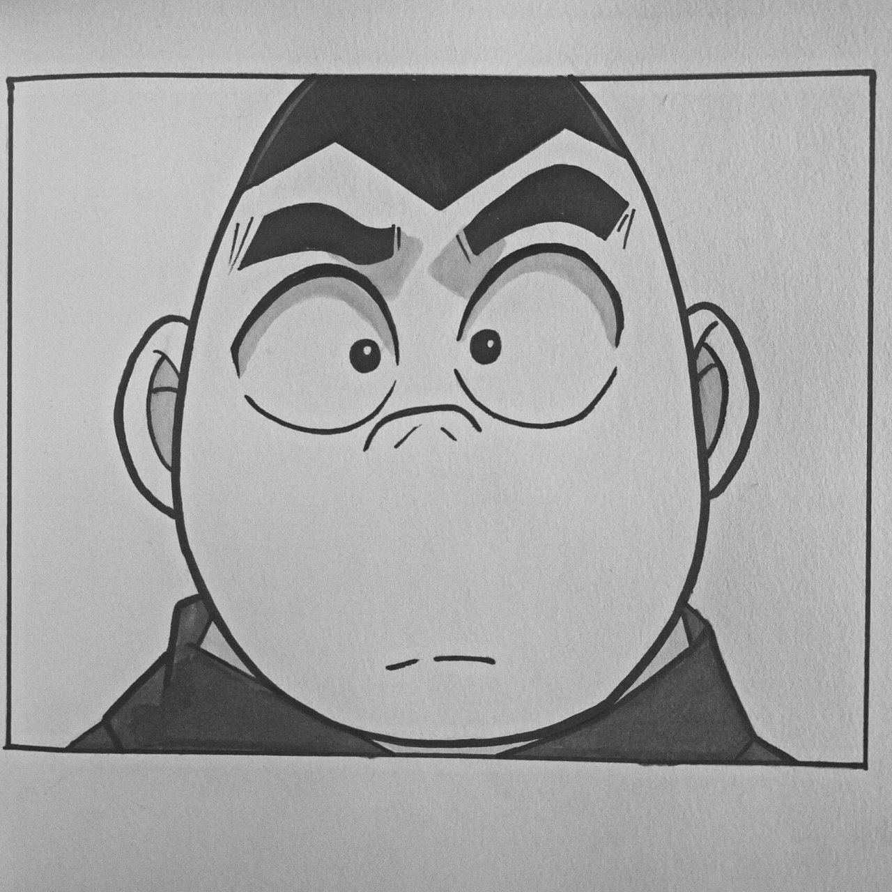 名侦探柯南-小岛元太 名偵探柯南動漫手繪小岛元太 繪畫材料96 1.