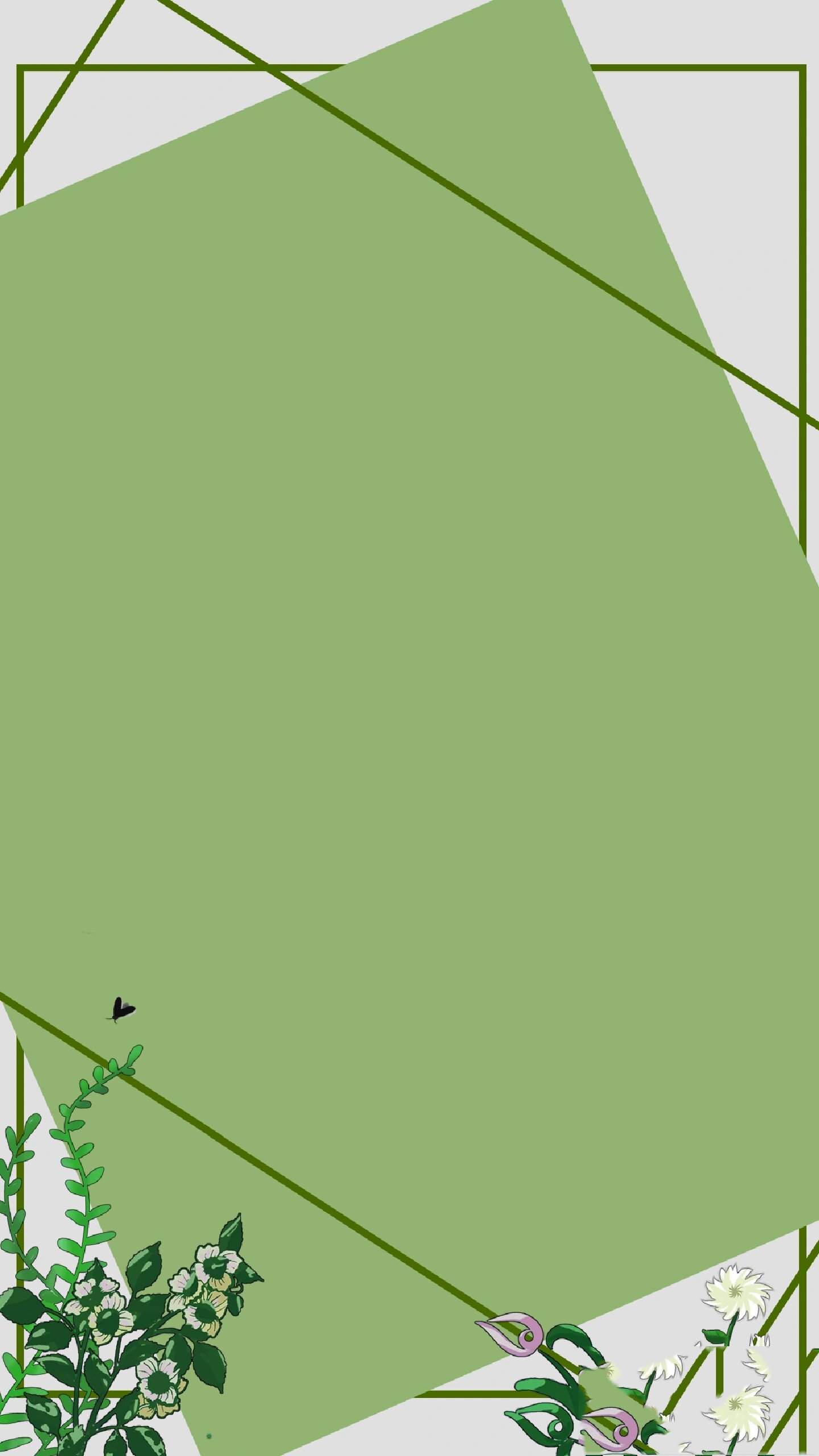 植物系海报背景图模板分享