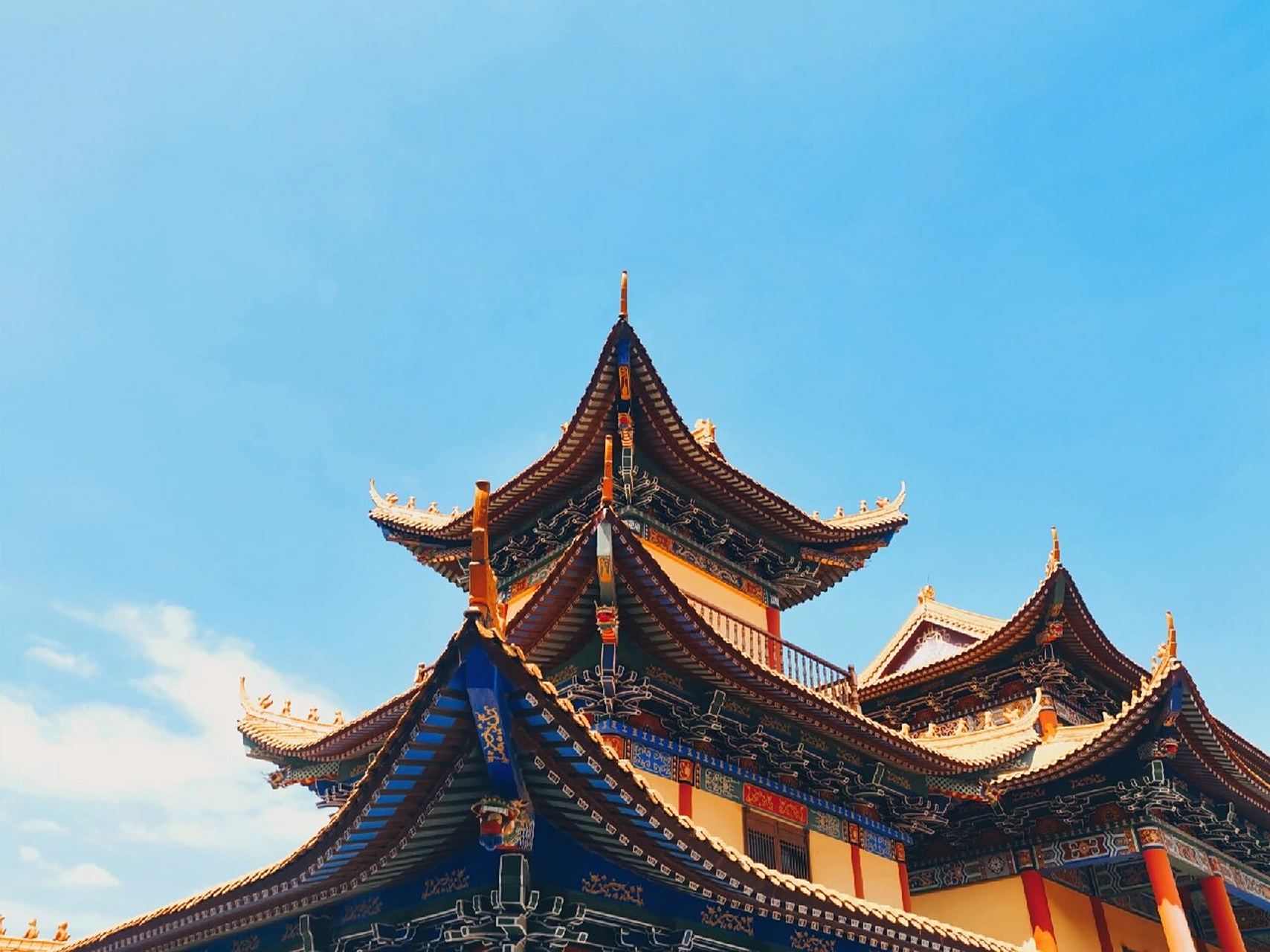 云霄 灵鹫寺 今日休闲骑个50km 导航云霄灵鹫寺便可,庙正修建,人疏景