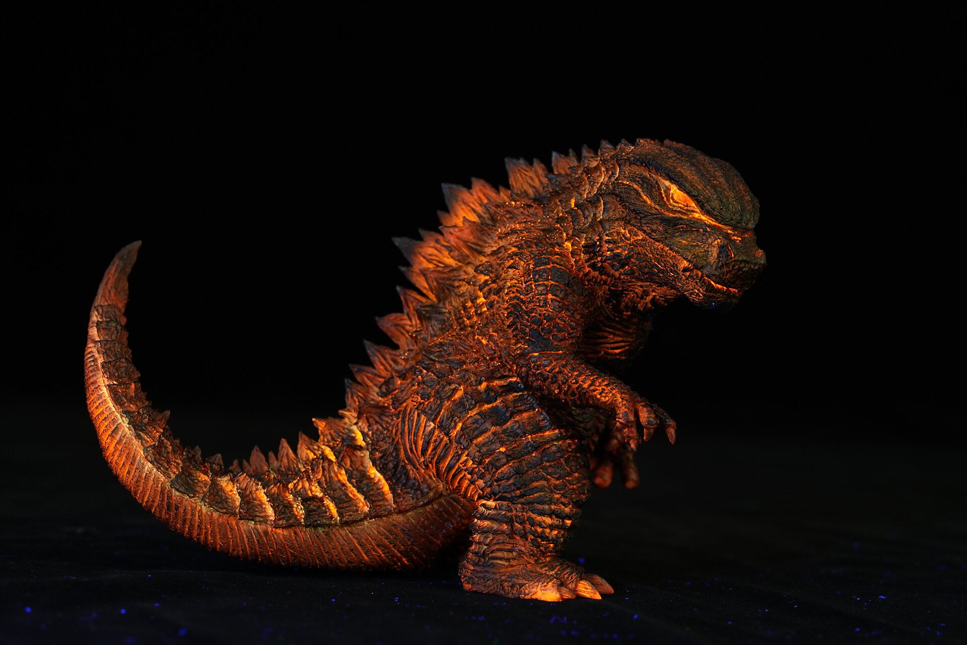 哥斯拉红莲形态 哥斯拉gk练习涂装完成 经验 1