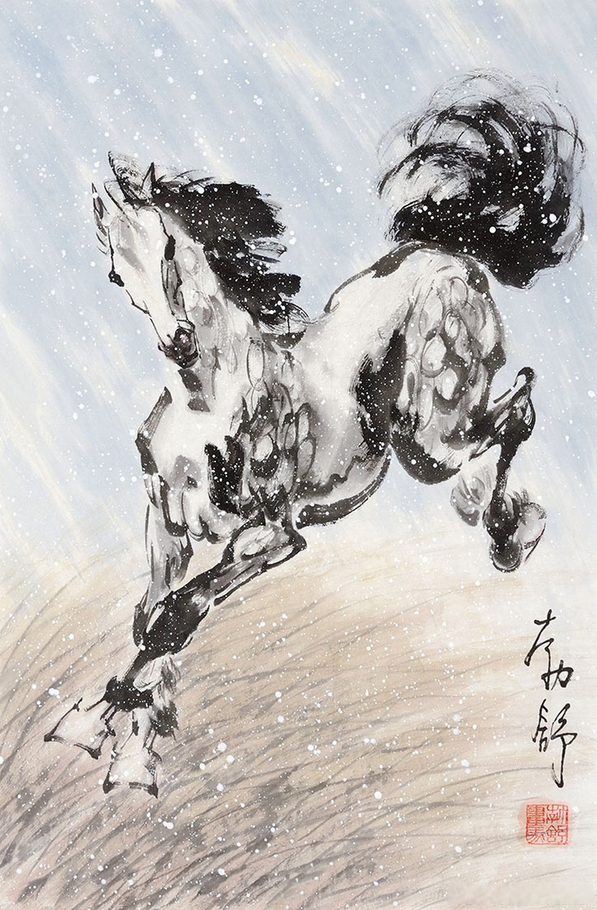 刘勃舒笔下的马