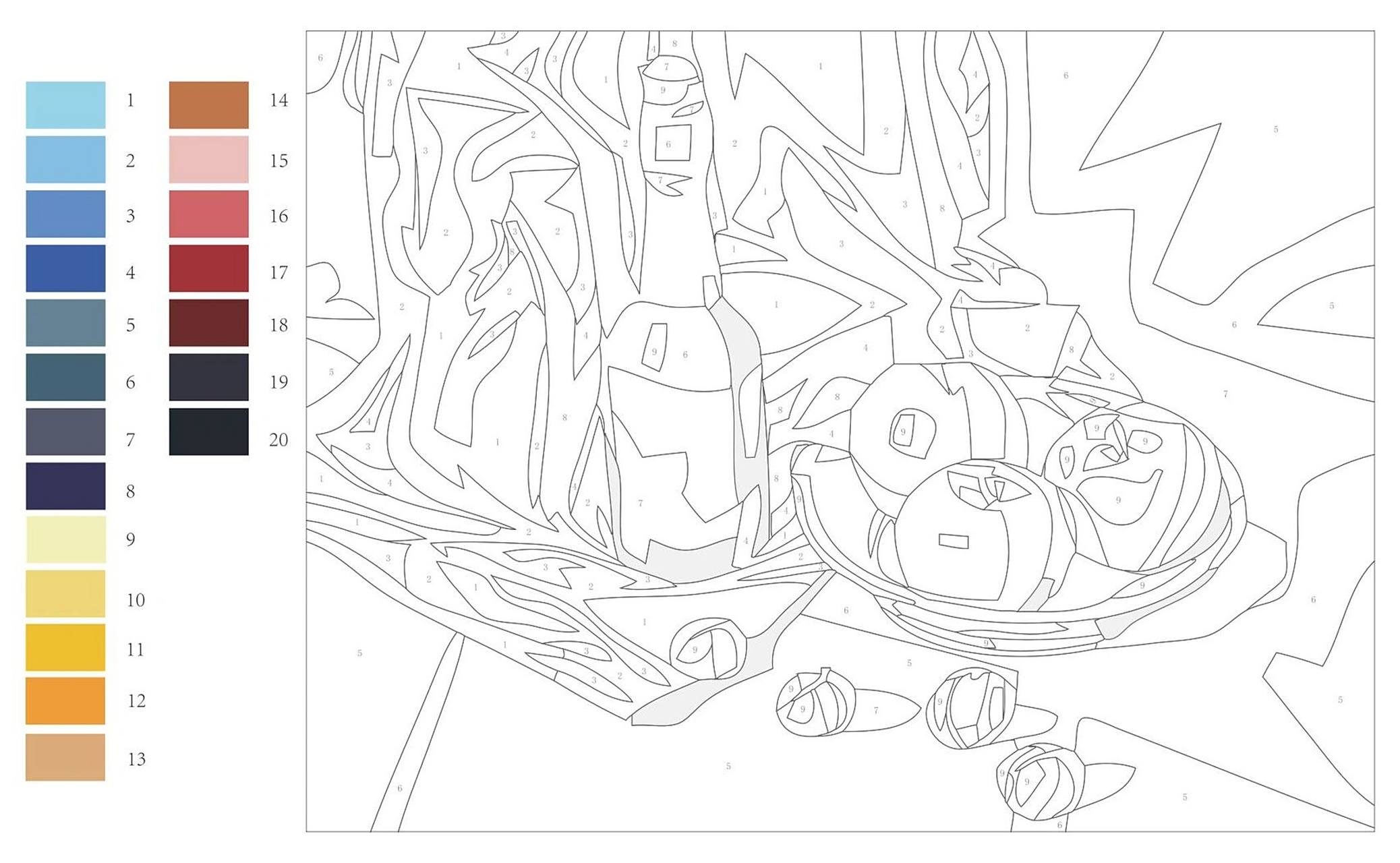 今天发现了电子数字油画的乐趣!