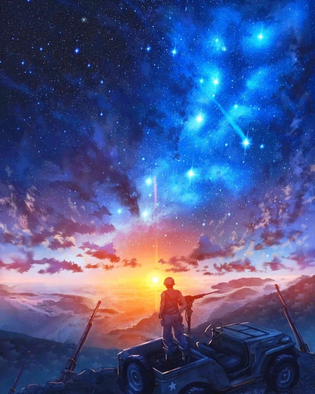 动漫唯美绝美治愈壁纸|愿黄昏中有你相伴 "我的心是面镜子,比你亮.