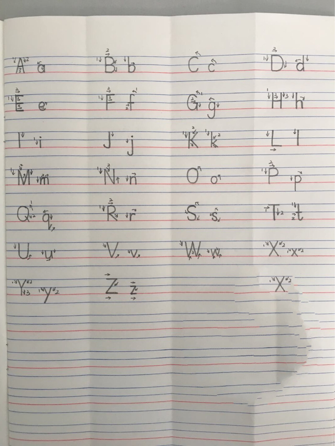 26个字母棍棒体