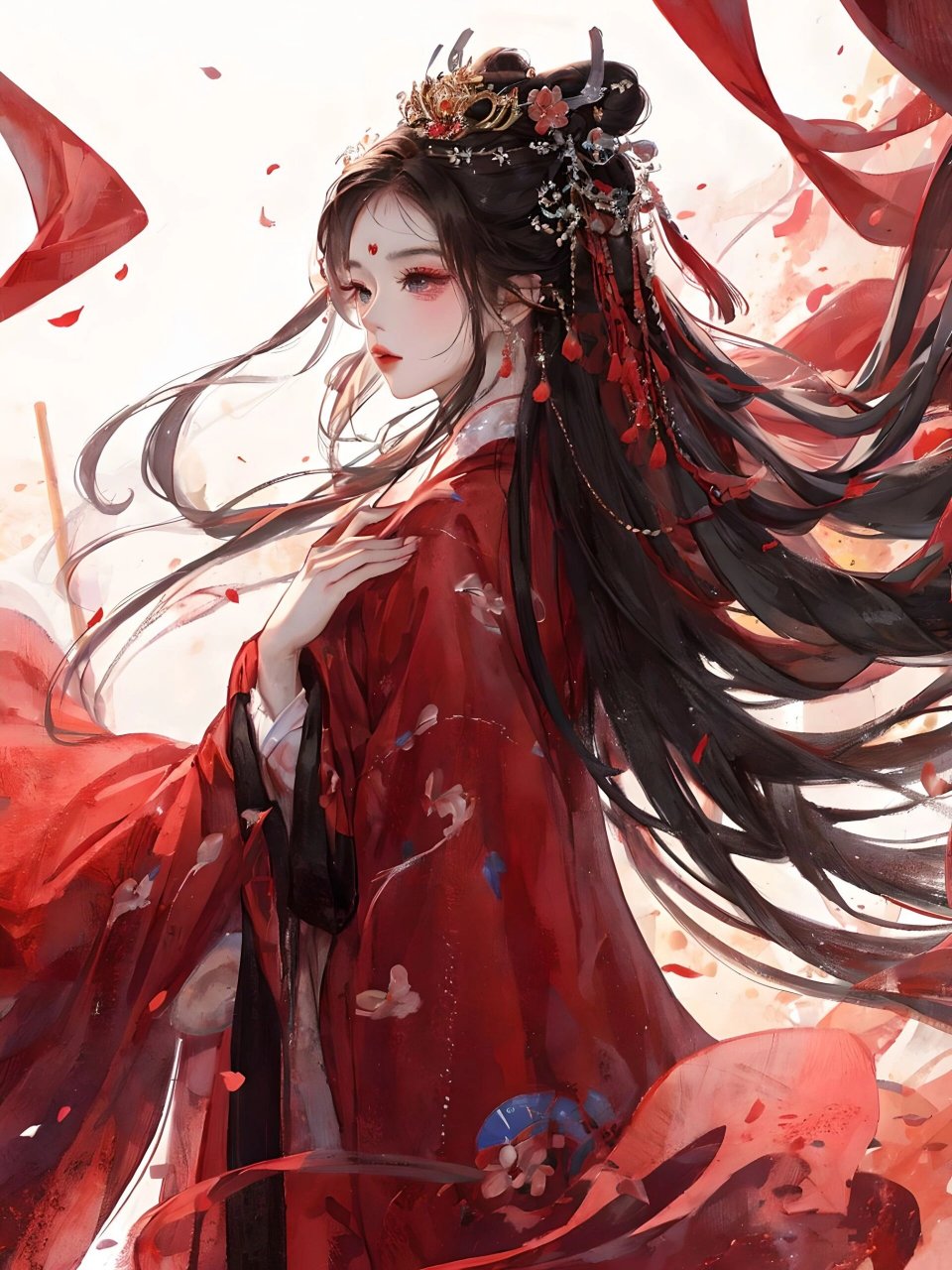 古风美人|梅花仙子78 此图片由 制作生成.