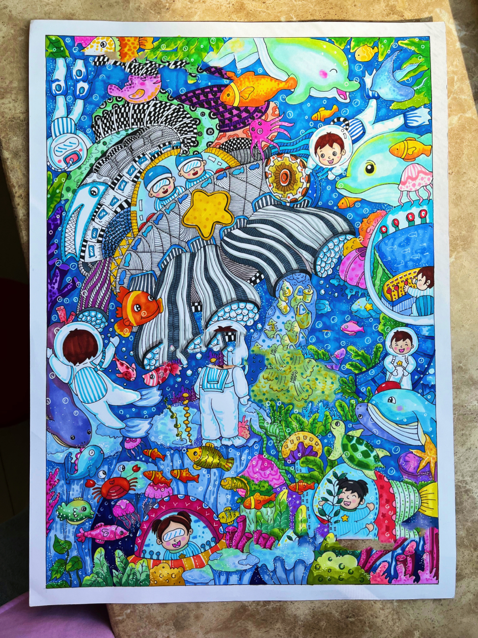 科技海洋主题幻想画 已参赛 禁临摹抄袭