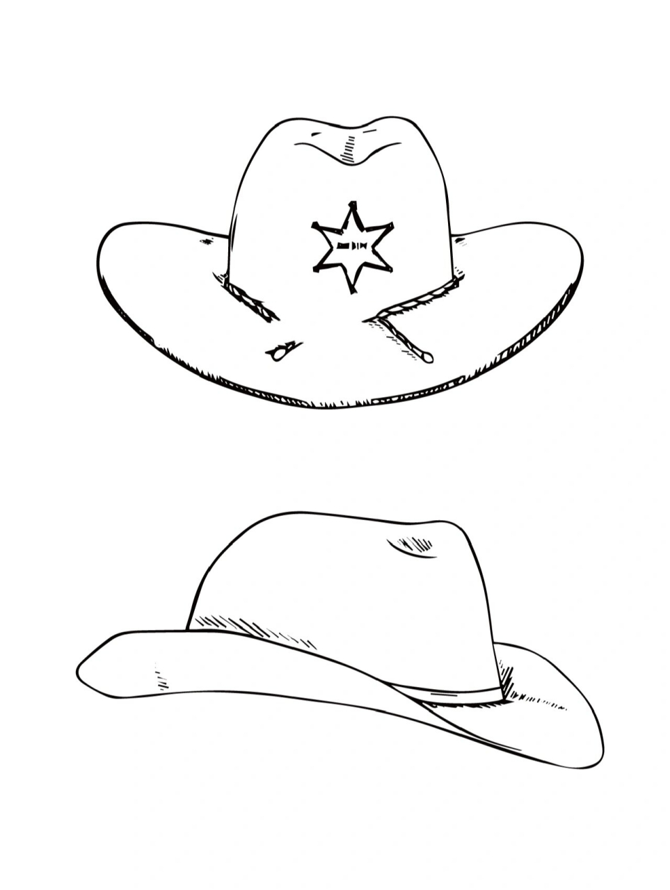 草帽系列(可打印) 整理一组草帽9100系列素材简笔画 需要的小姐