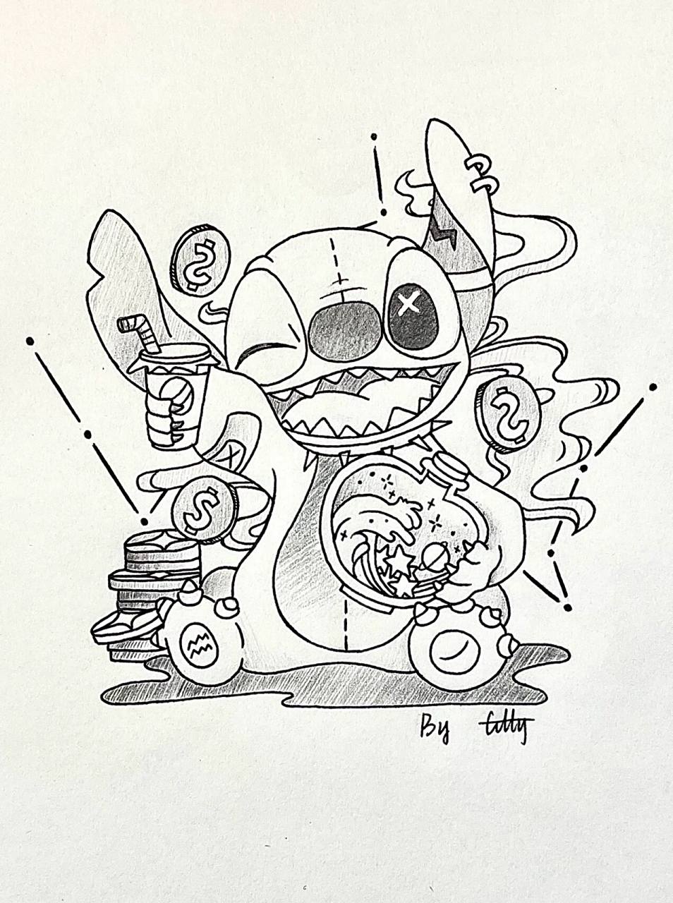 史迪仔铅笔手绘第二弹95|内附详细教程 今日份临摹!