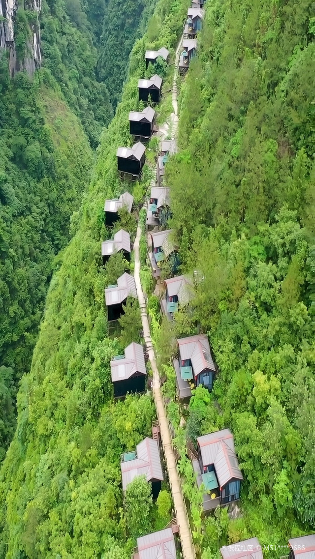 建始酒店推荐|地心谷崖舍酒店体验