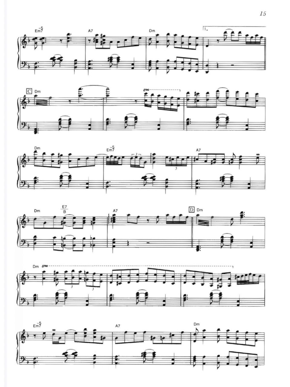 海上钢琴师原版钢琴谱《the crave》93 爵士风格乐曲～ 注意在弹两