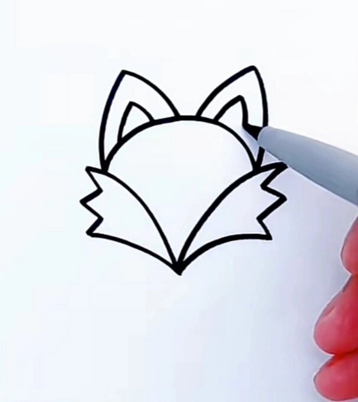 狐狸简笔画步骤