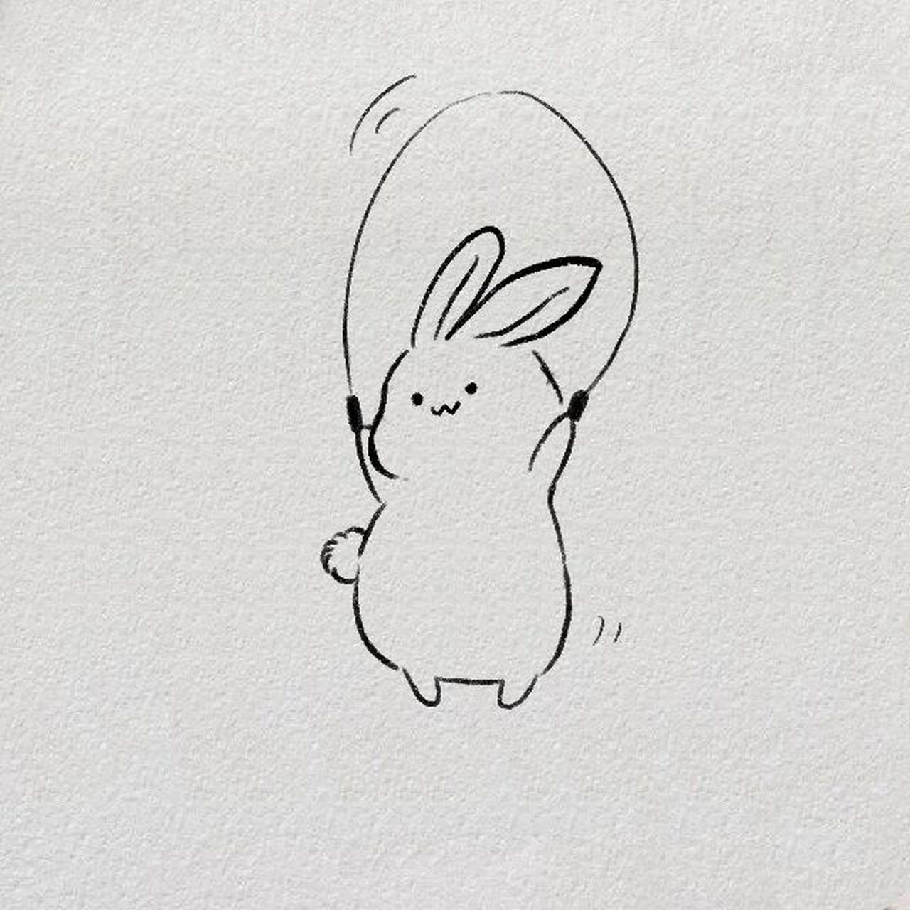 左三圈右三圈脖子扭扭屁股扭扭～  #临摹画步骤# #画画的日常# #简笔