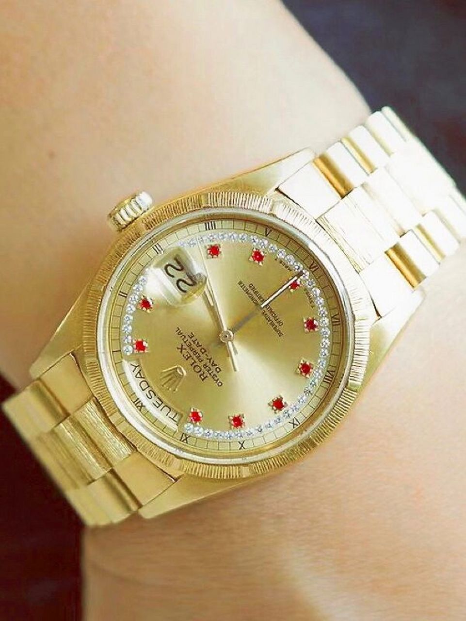 古董 rolex 劳力士 大金劳 红宝石 大金劳里面尤以盘面特殊性最为重要