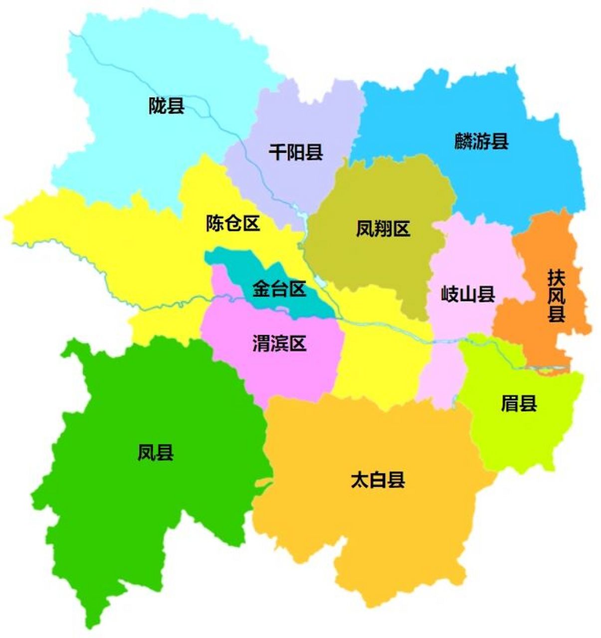宝鸡行政区划 宝鸡市,陕西省辖地级市,总面积为18117平方公里,常住