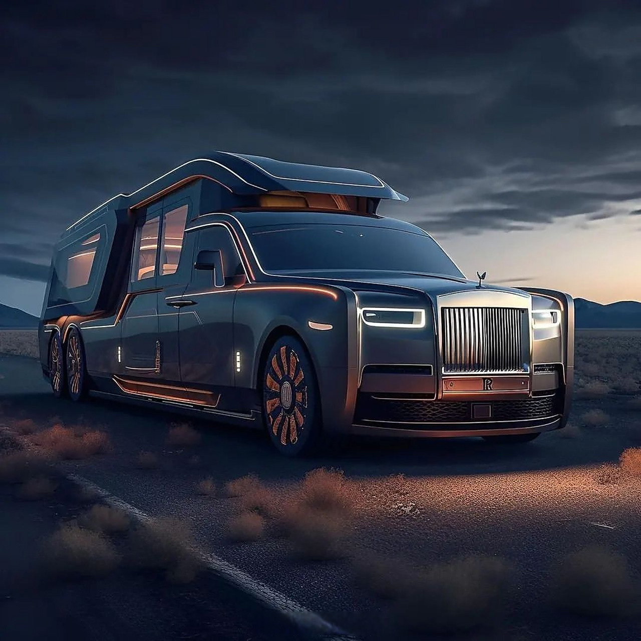 劳斯莱斯库里南# 房车遐想图