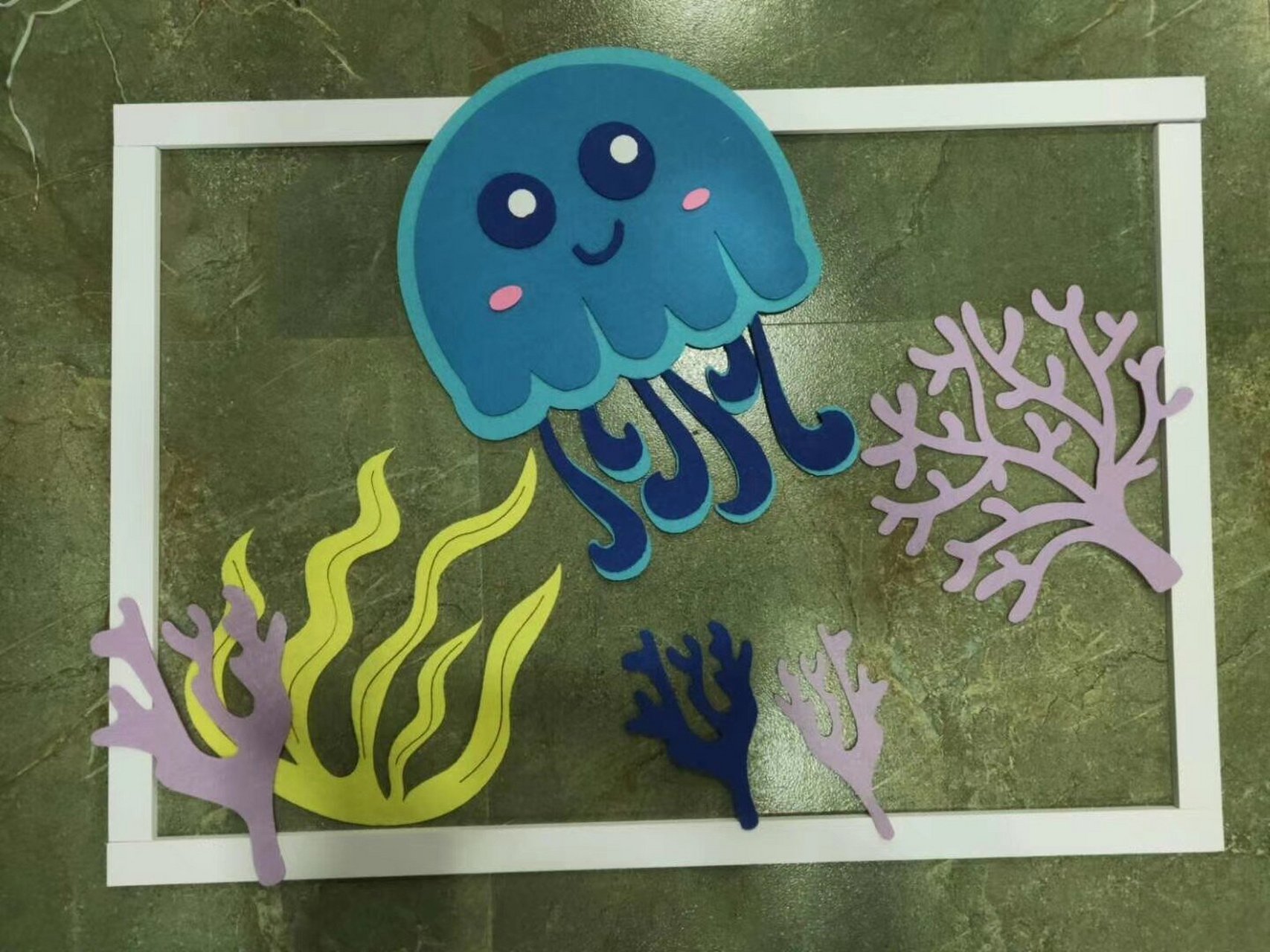 幼儿园海洋风大走廊吊饰 海洋风走廊大吊饰,50乘80的尺寸,全套14套,挂