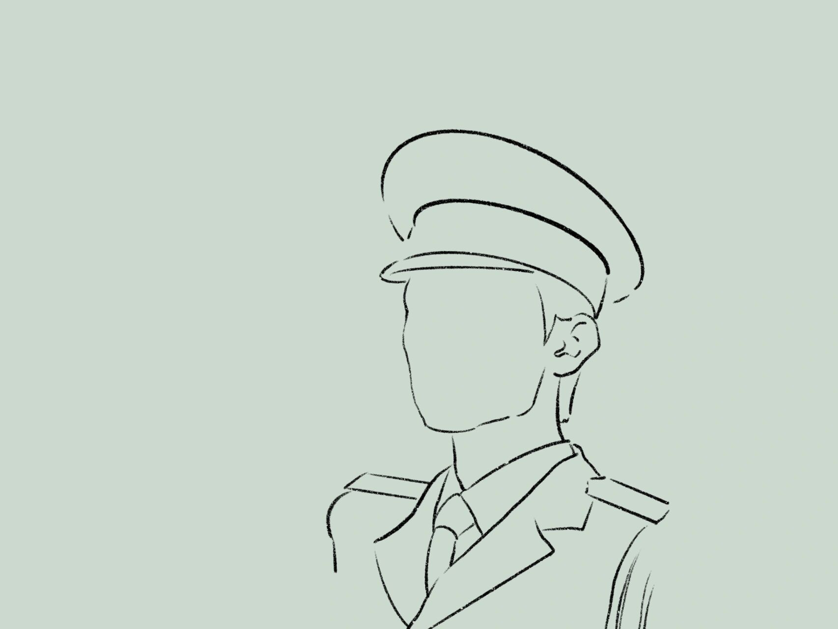 可爱简笔画【含教程】 右手敬礼,左手牵你!易烊千玺的敬礼,拿去吧!