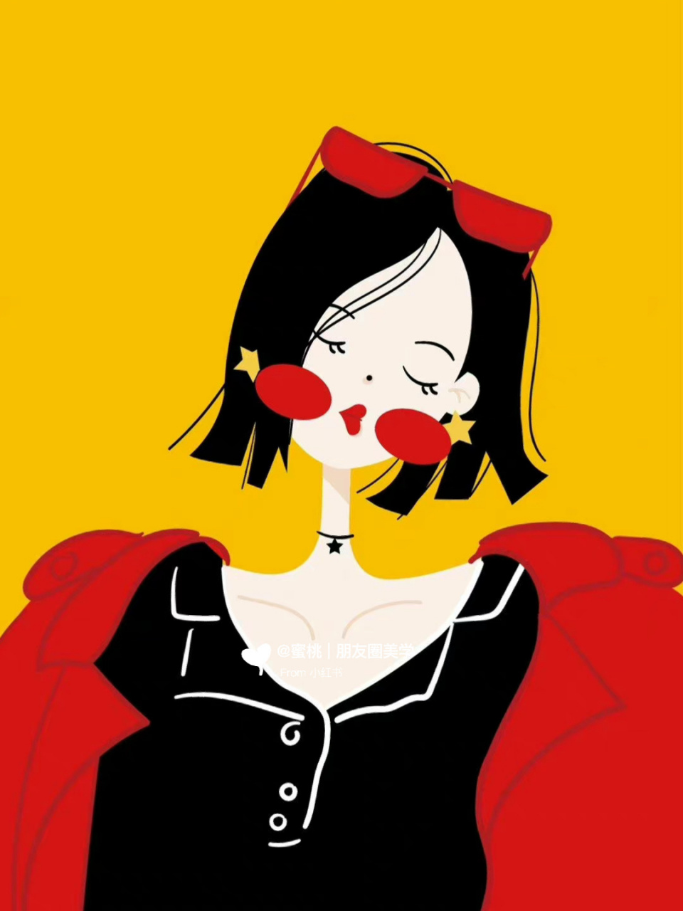 微信头像 | 红色系 | 卡通人物 | 高级美图 #笔记灵感