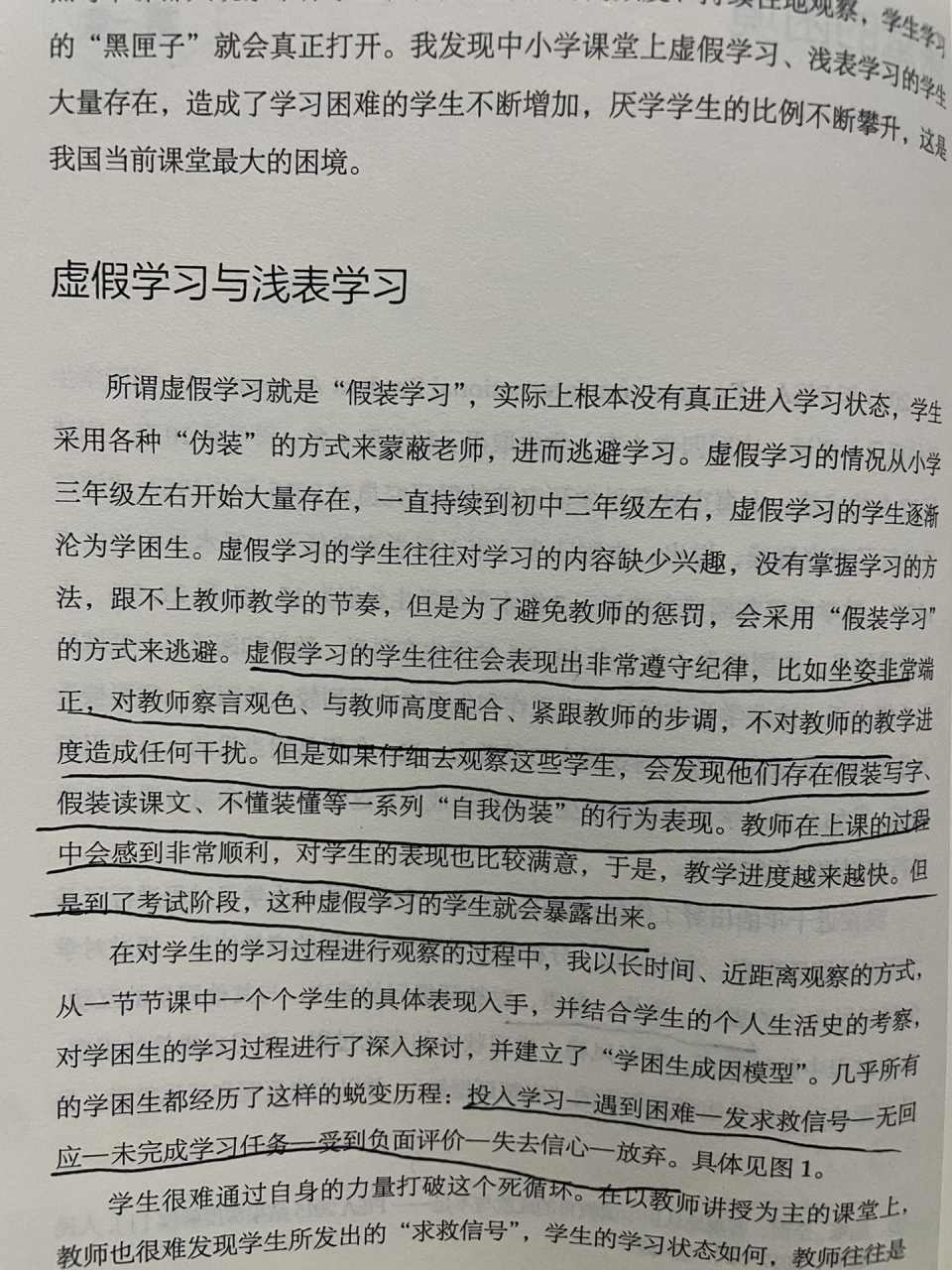 "学困生"的成因—虚假学习与浅表学习 和我刚接手的班级学生是一样