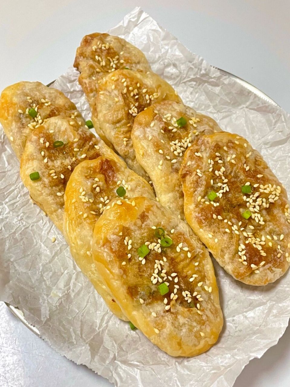 酥脆鲜香,免揉面 趁着儿子上幼儿园,在家做点鲜肉锅盔当早餐!