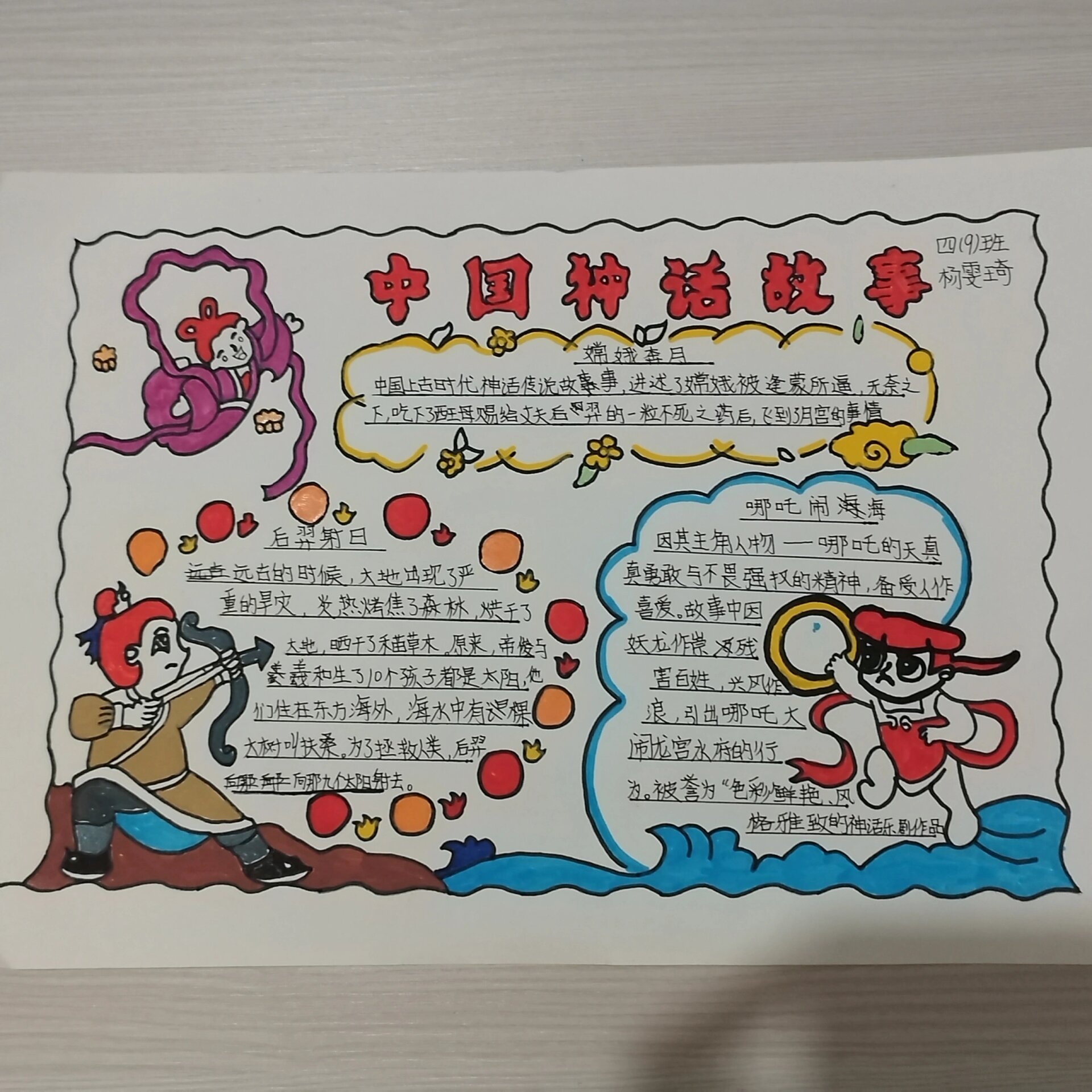 四年级上册  语文课外书手抄报