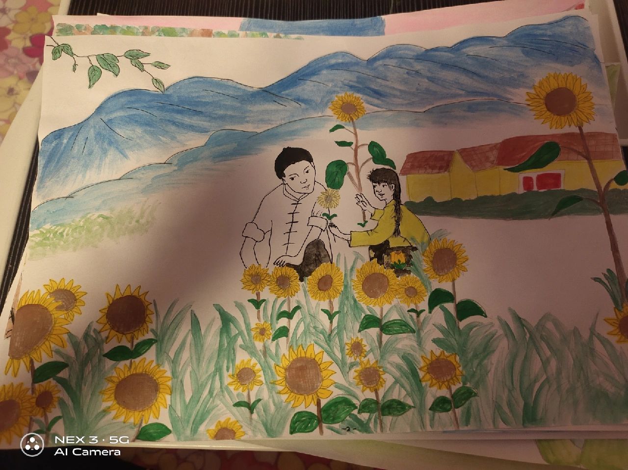 青铜葵花手绘绘本