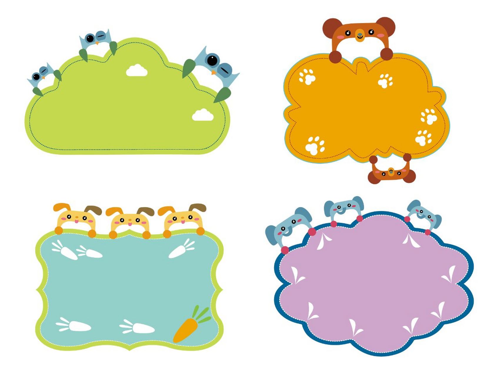 95 如果你是一个喜欢卡通的小可爱,那么这个素材一定是你的必备哦!