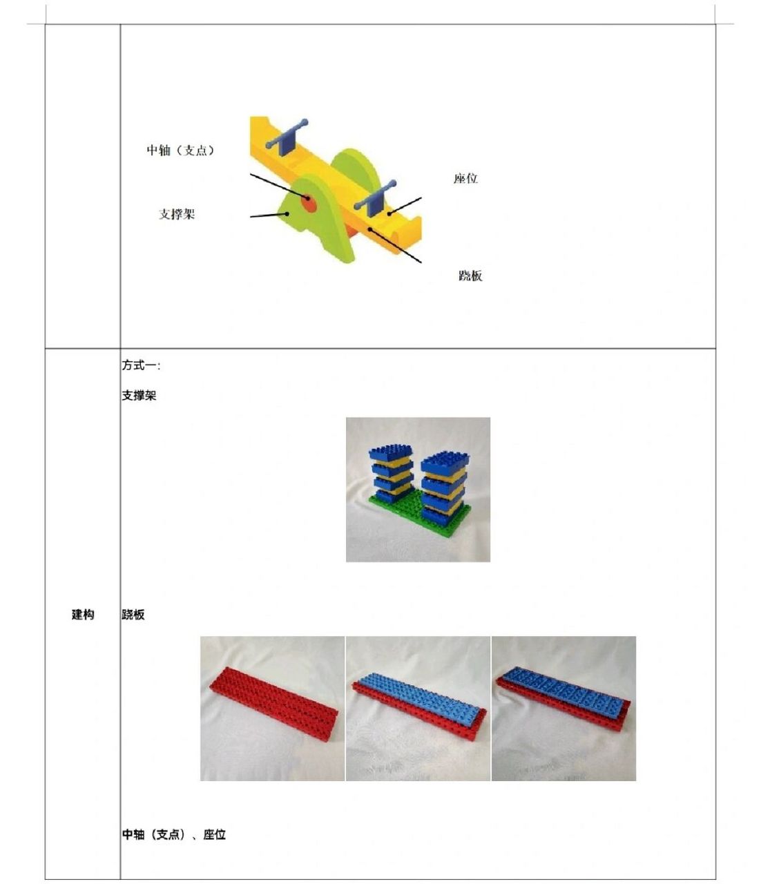 乐高跷跷板教案图片