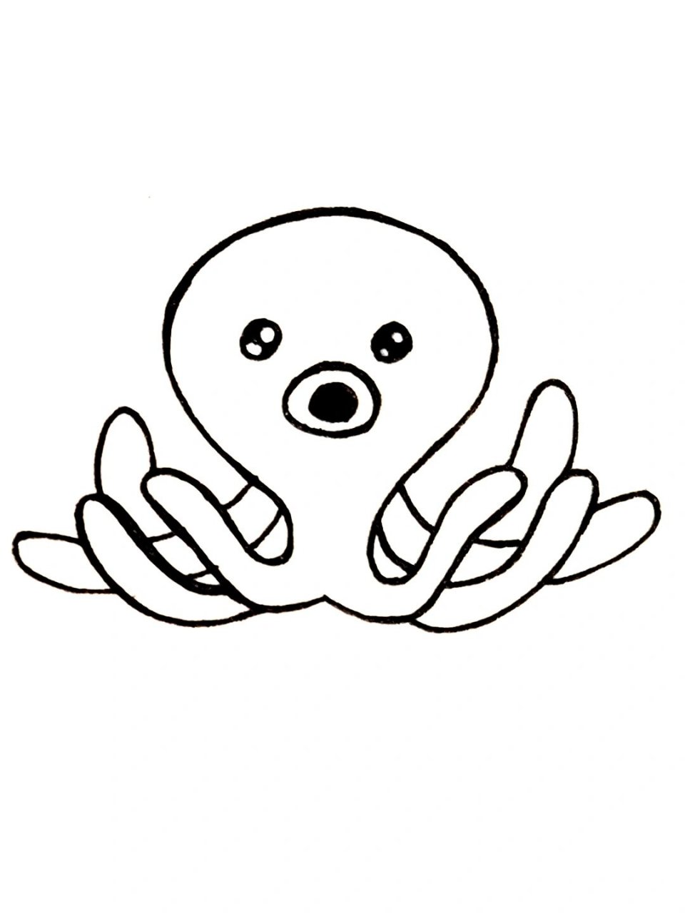 零基础简笔画 day6 章鱼99 今天画了9个小章鱼,你们觉得它们可爱不.