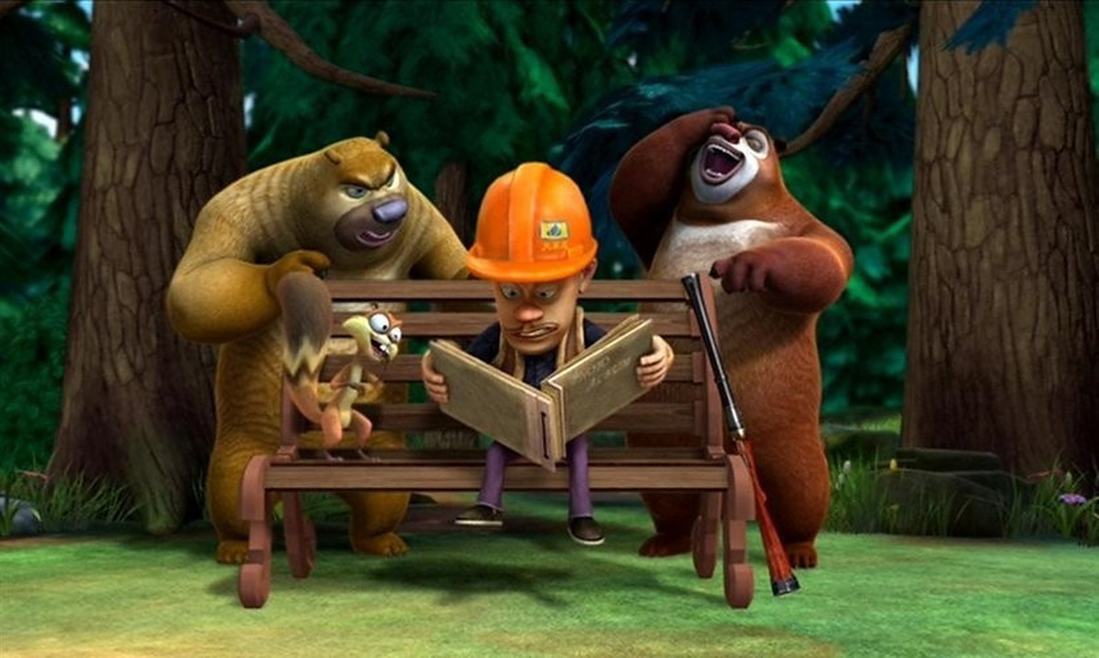 安利熊出没 今天我给大家推荐一部动画片,叫做《熊出没》.