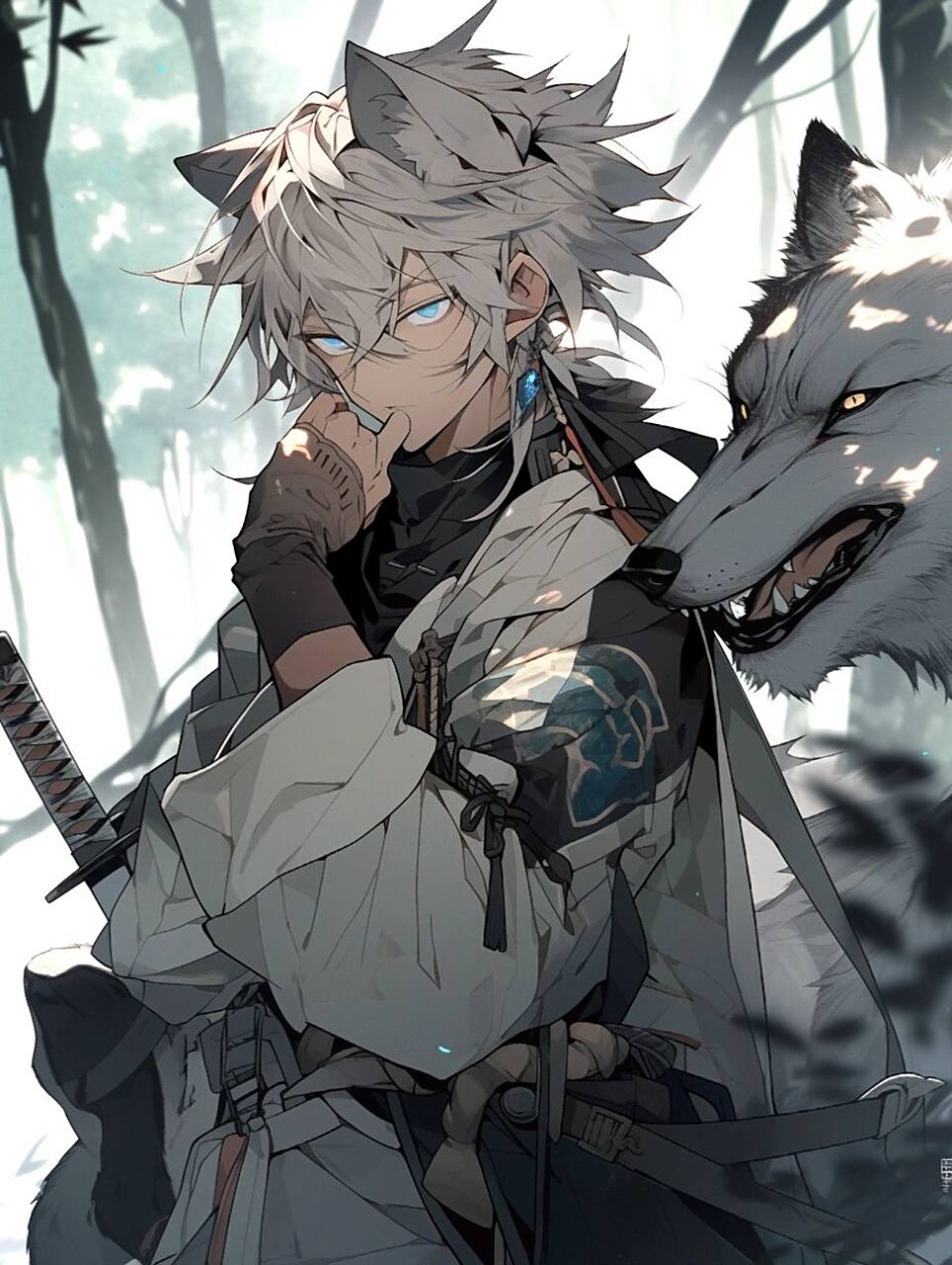 【狼少年】野性帅气少年壁纸头像 少年充满了无限能量与美好,当少年与