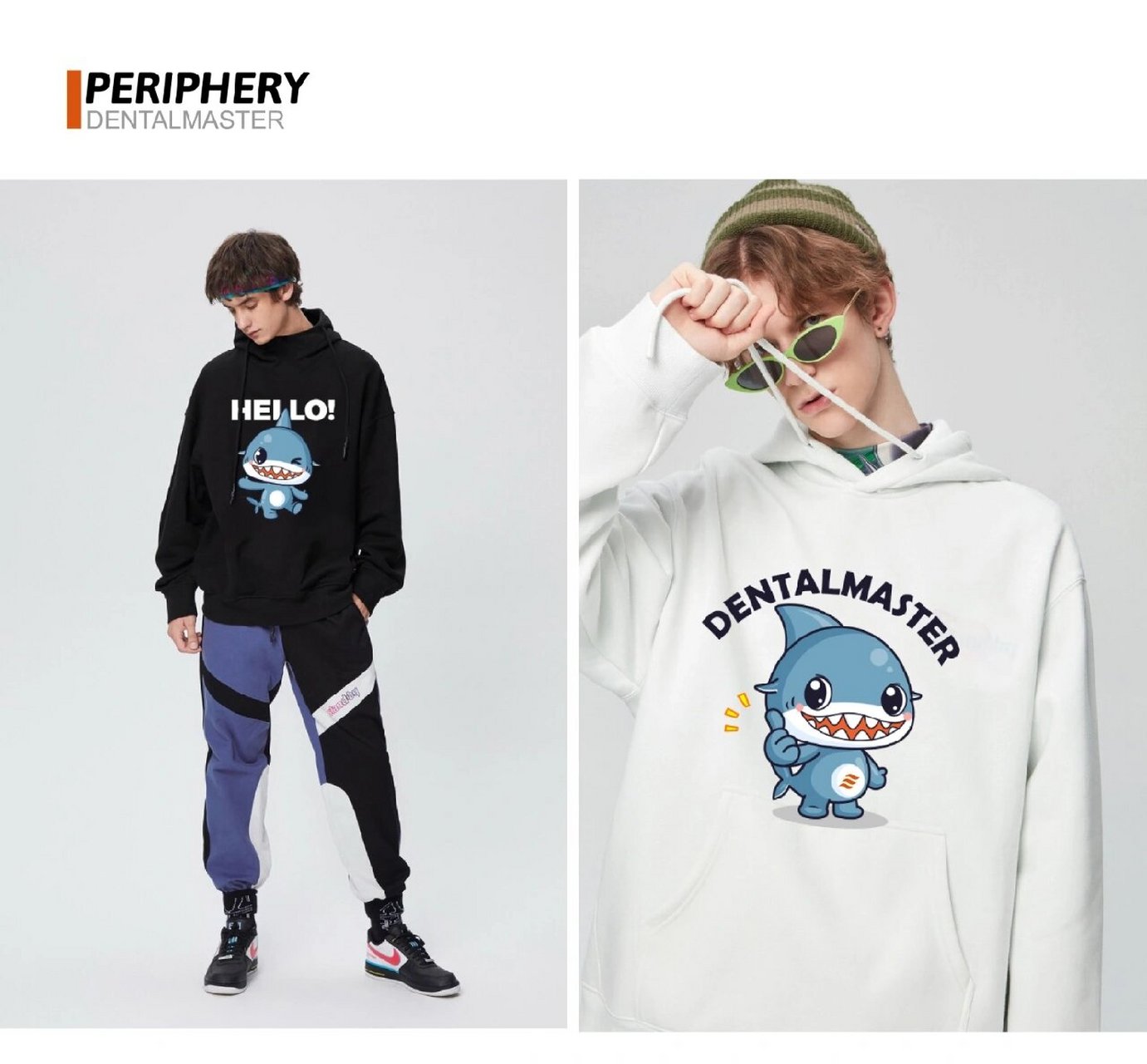 百齿泰吉祥物设计卡通鲨鱼形象设计 百齿泰医疗科技,专业从事口腔种植