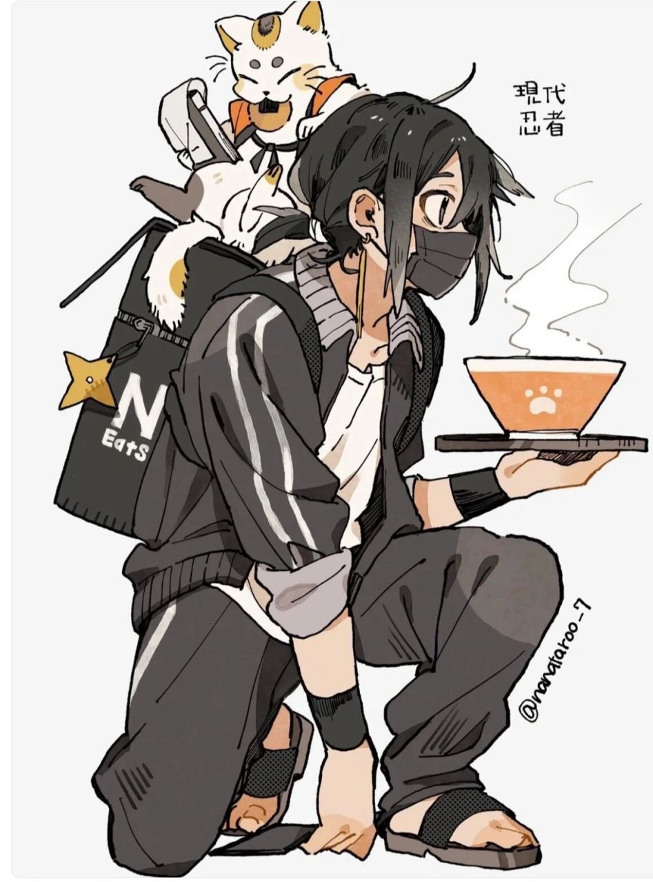 动漫人物蹲姿坐姿整理合集男女都有