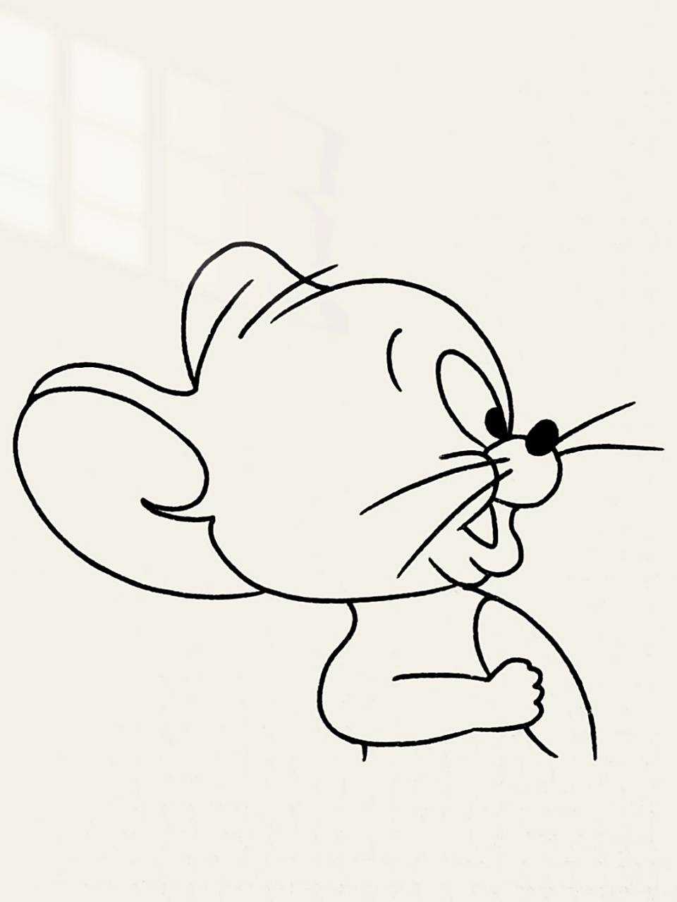 简笔画|杰瑞鼠|内附过程图|一学就会 喜欢你奇奇怪怪,可可爱爱 #画画