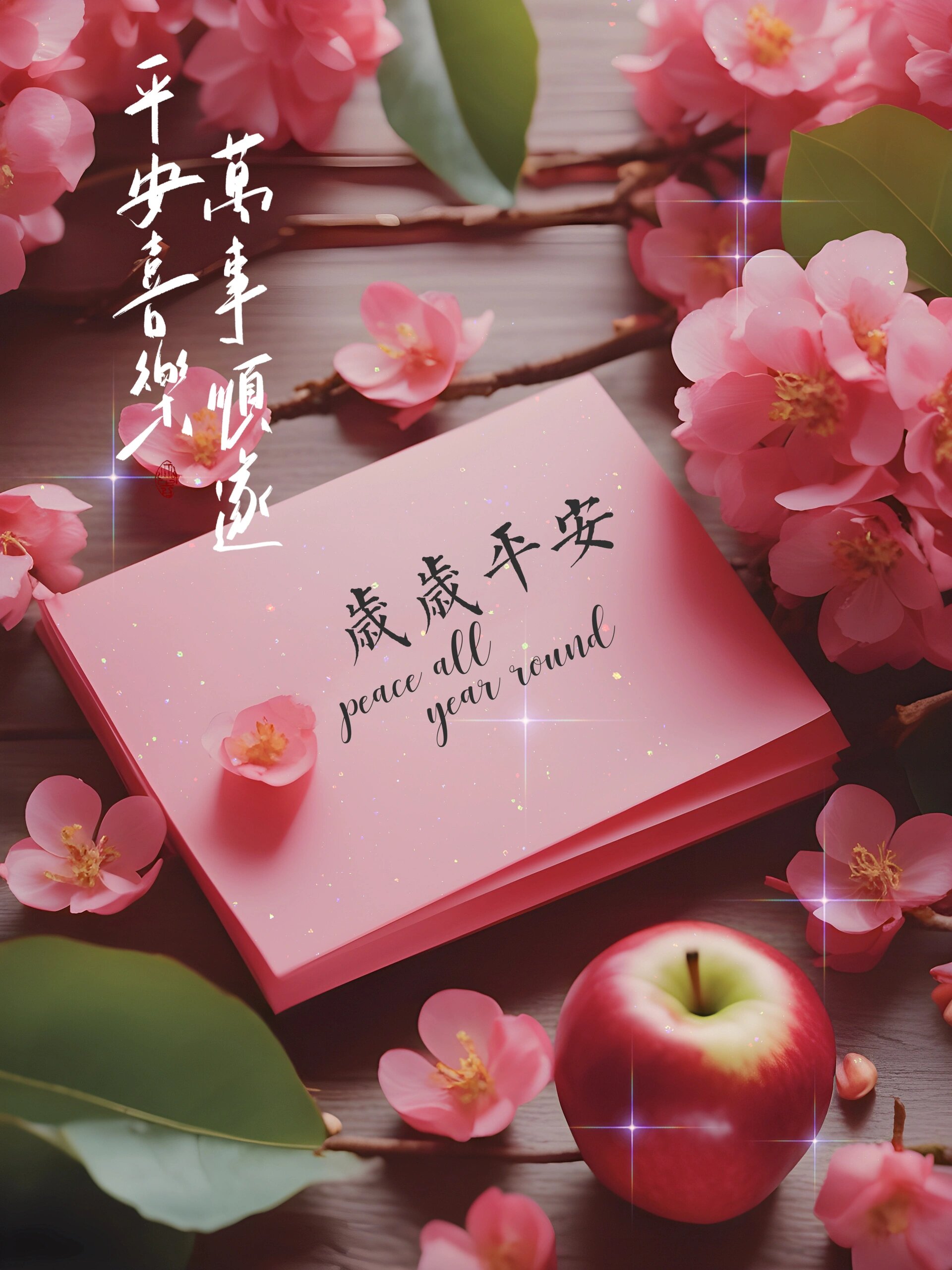 2024祝你岁岁平安.万事顺意.祝福早安海报