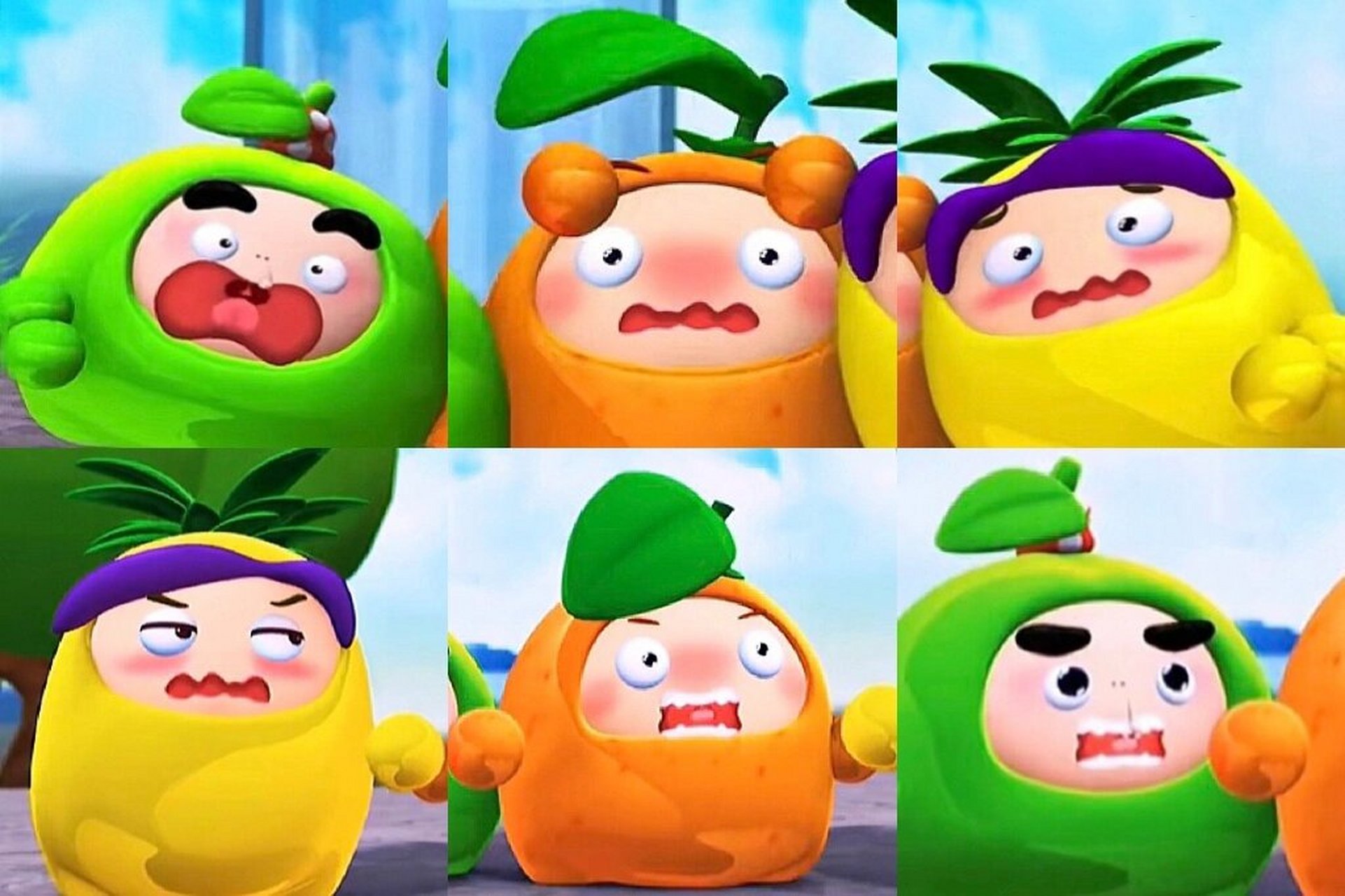 果宝特攻头像6 果宝特攻头像合集: 3人开黑头像橙留香 菠萝吹雪 陆