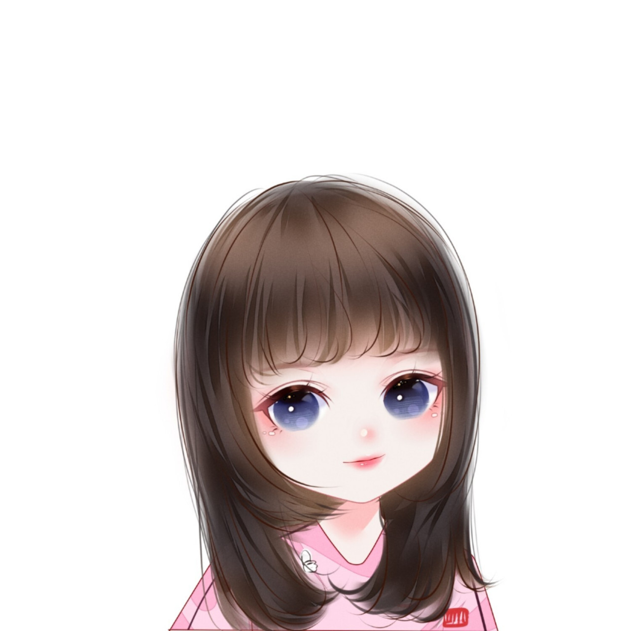 迷人可爱卡通风格女生头像,大眼睛好萌哦 迷人可爱的卡通风格女生头像