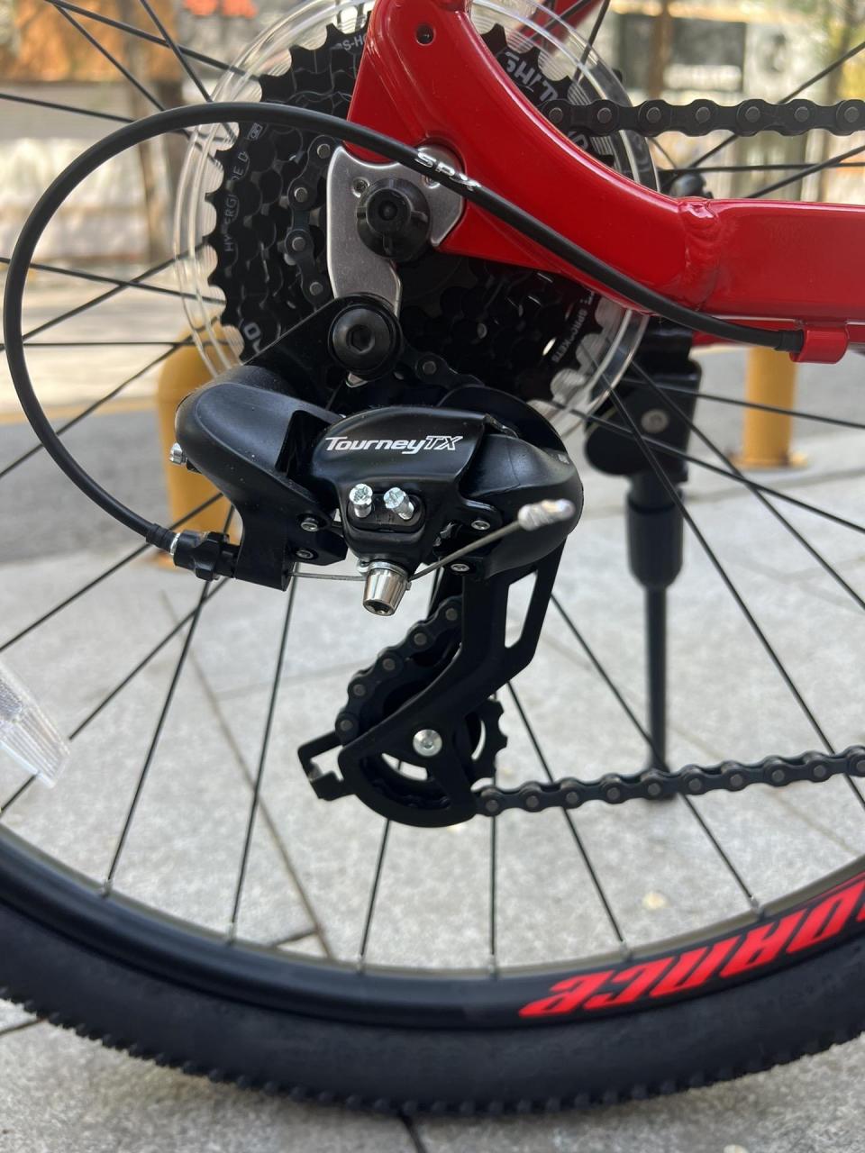 老款喜德盛逐日500,27.5,全内走!shimano 3×8 24速,前叉可锁死