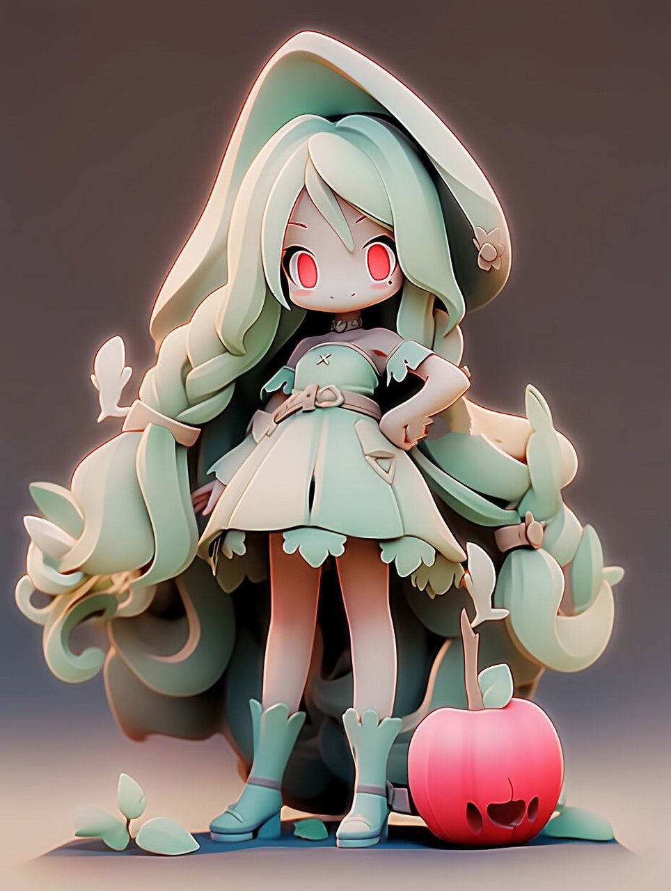 q版粘土手办参考图—裙子篇 总有一款裙子适合你创作 020202