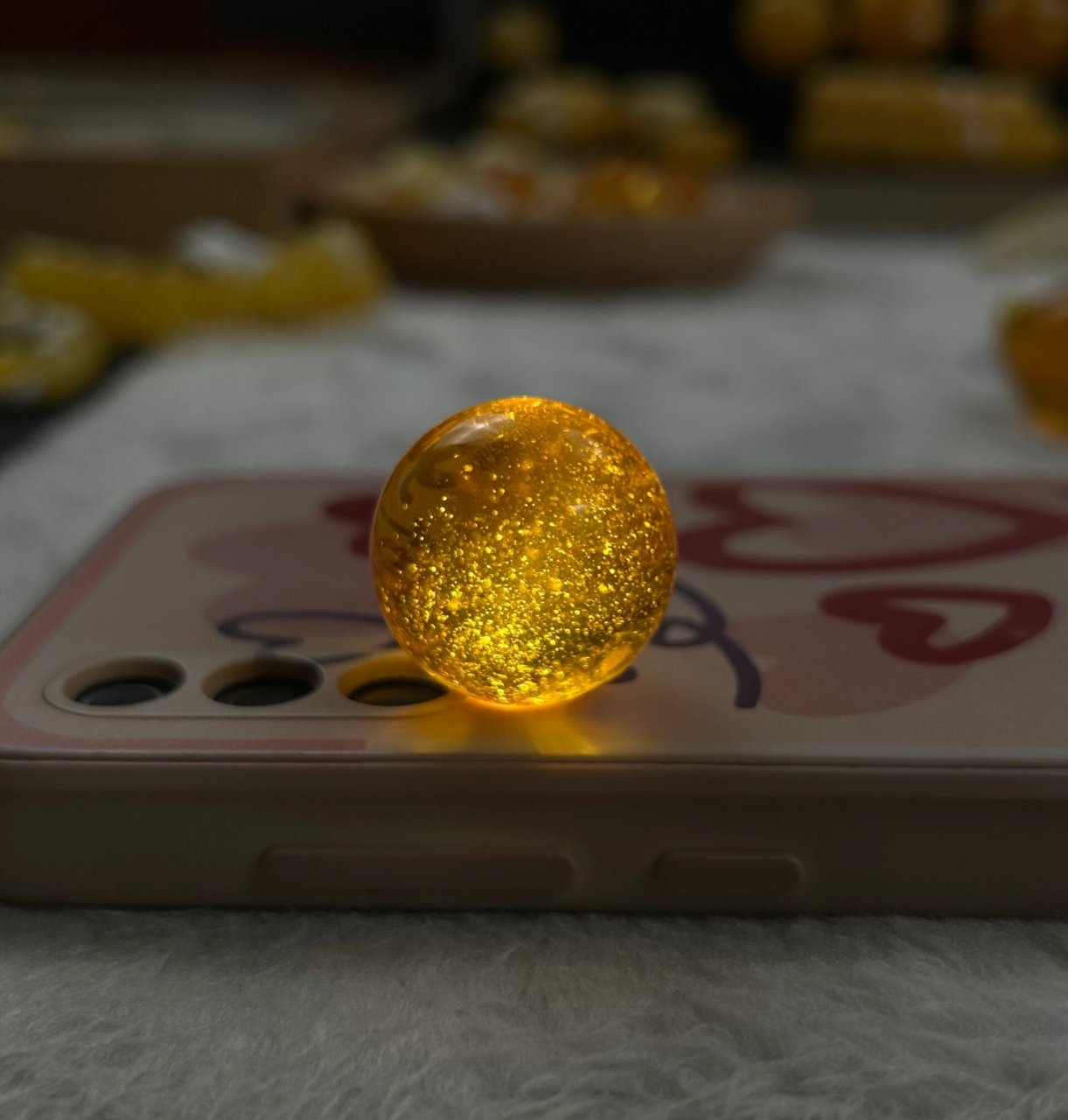 金沙78(净水金沙90) #金沙蜜蜡# #金沙单珠# #焦皮料满金沙珠子