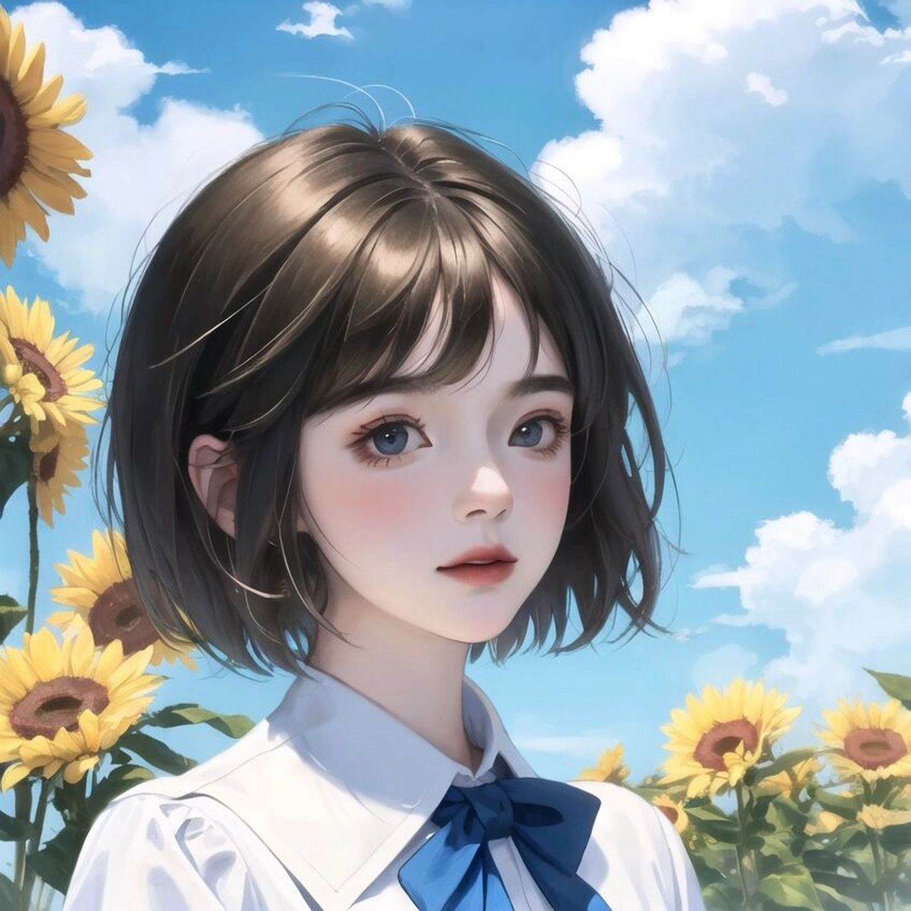 007丨校园风短发女生头像 越来越喜欢这样的人,不诉苦,不煽情,不靠