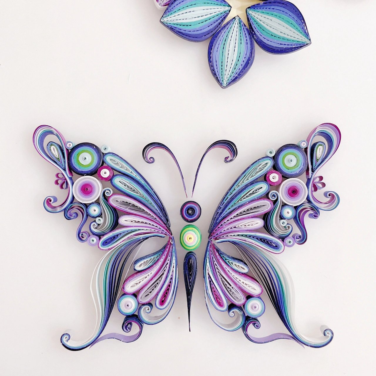 挑战全网最美衍纸蝴蝶03 把你认为最美的原创衍纸蝴蝶发出来吧!