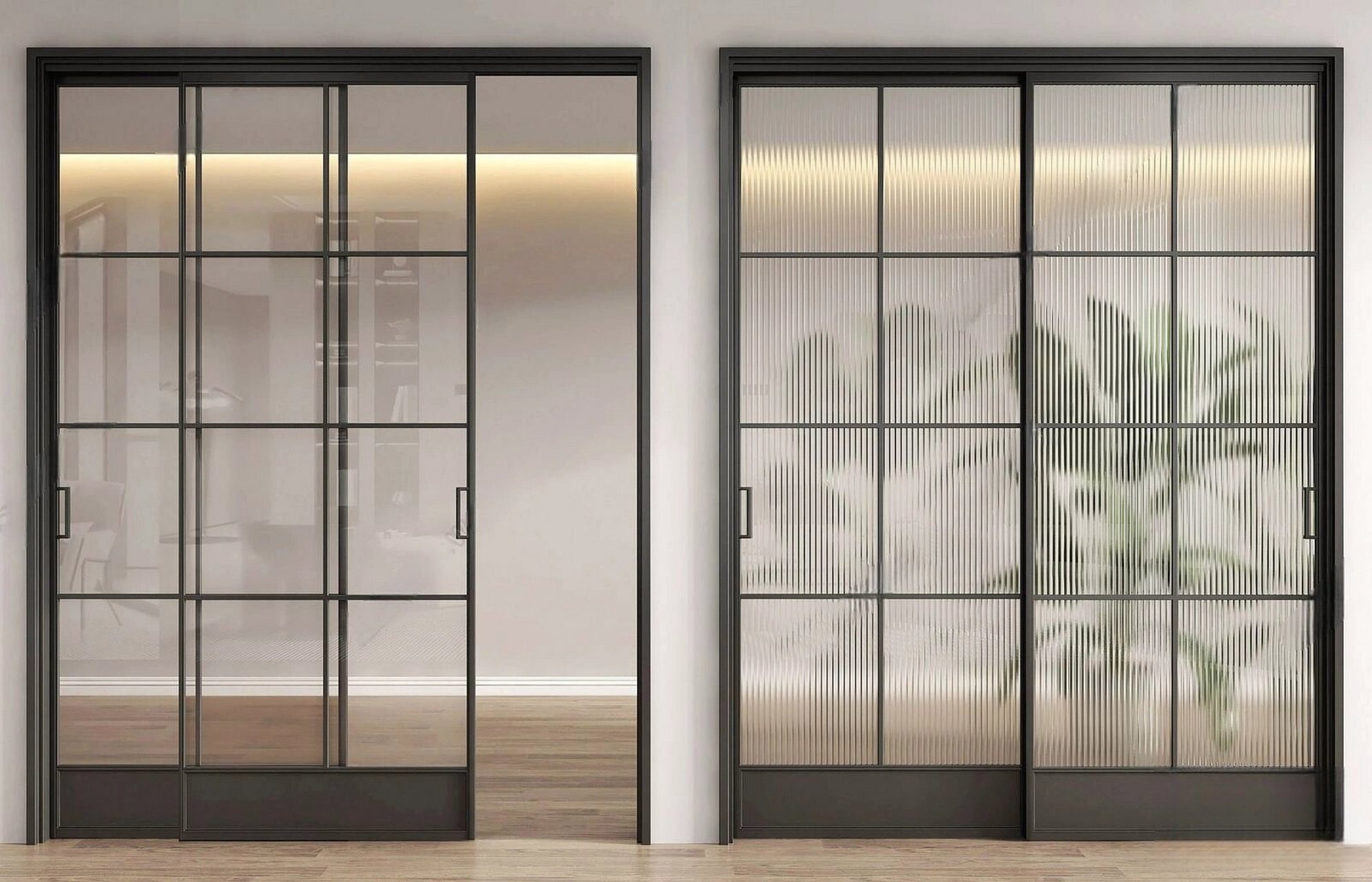 吹爆我家超高颜值法式玻璃门|推拉门合集 法式复古风格设计搭配,极窄