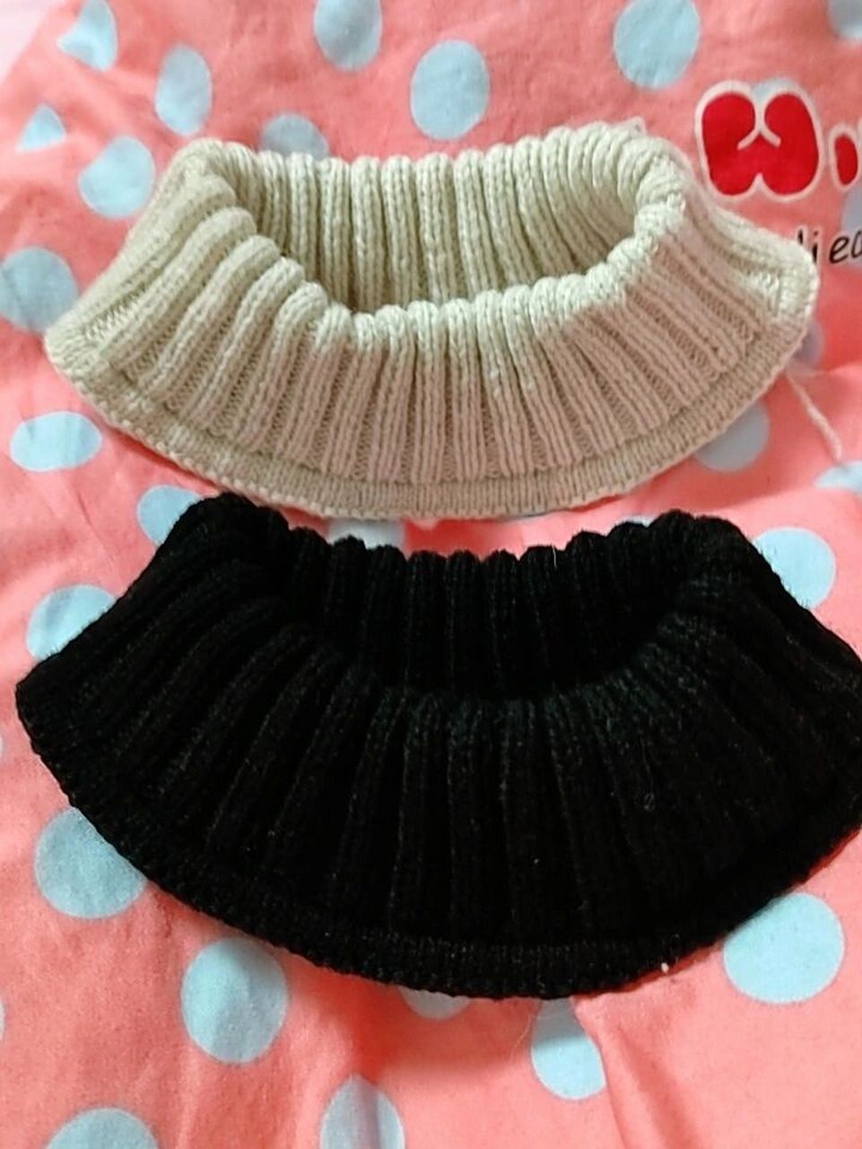 手工从上往下引返编织毛衣双层领座 白色130孩子,136针三股13号针