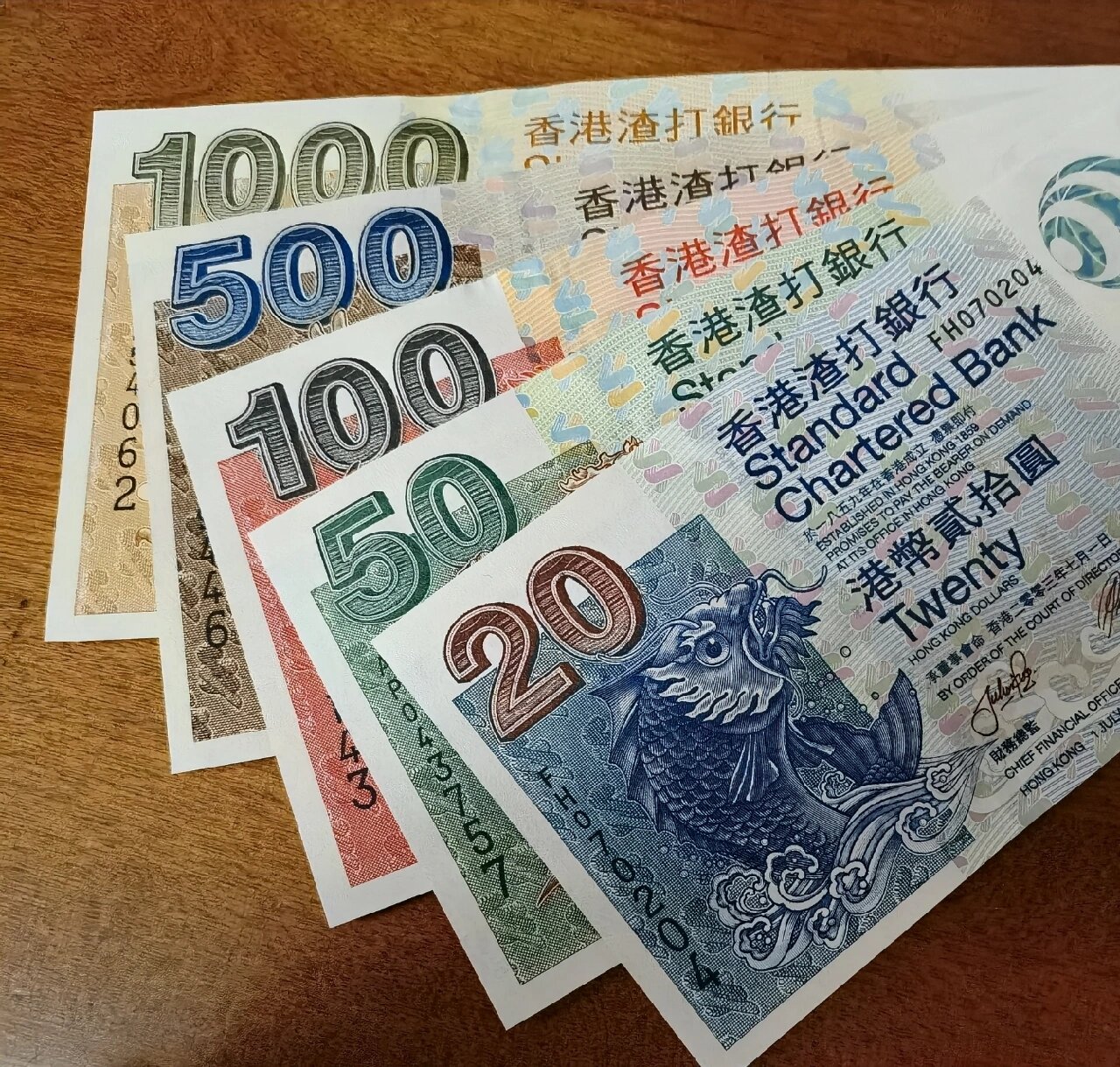 龙凤呈祥——渣打银行2003年版港元9396