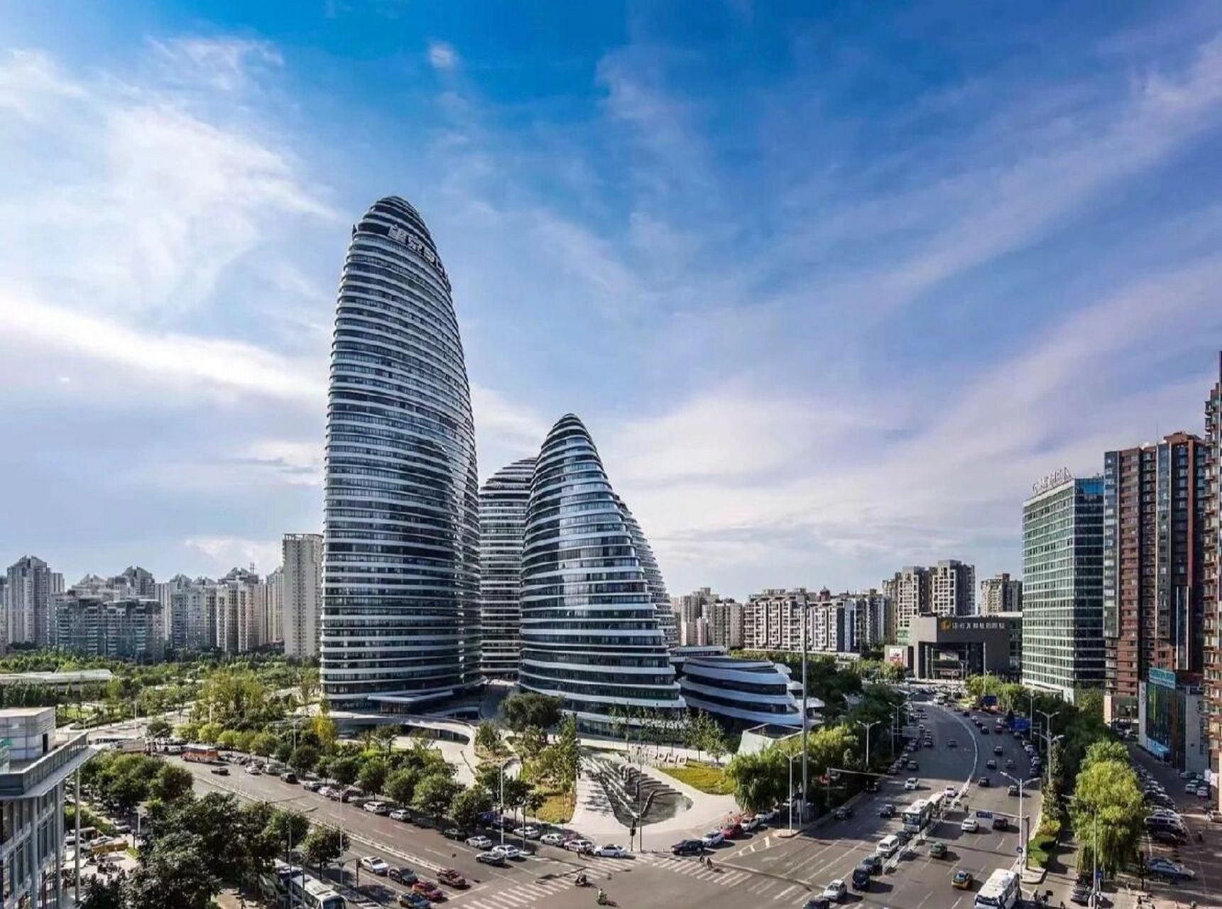 望京地标建筑·望京soho 92望京soho位于北京市朝阳区望京街与阜安