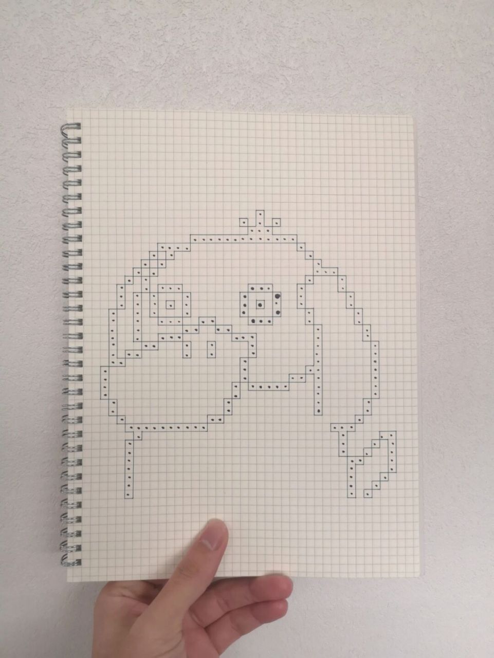 像素画:可达鸭 网格本:a4 #可达鸭# #宝可梦# #像素画# #精灵宝可梦