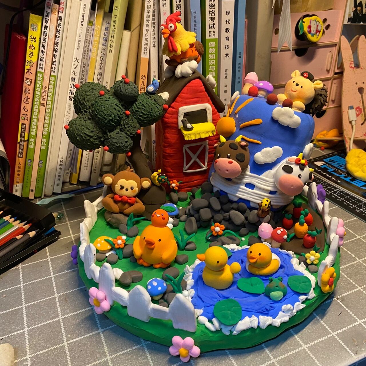 《动物农场》粘土作品06 花了几天终于完成73啦!