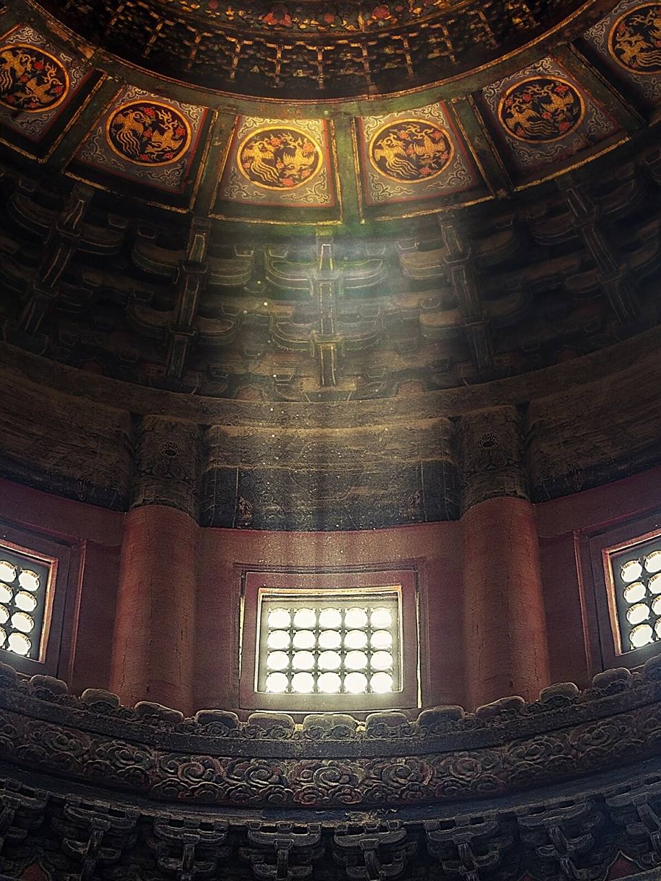 天下最美的天花板就藏在故宫里|万春亭藻井 藻井是中国古建筑特有的天