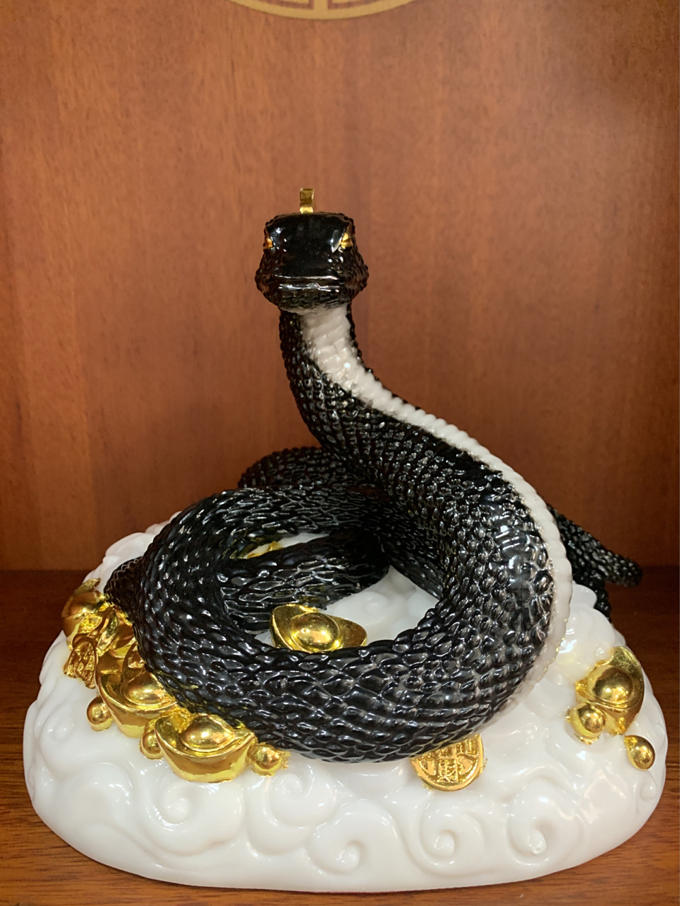 汉白玉蛇仙蟒仙真身生肖蛇 招财进宝保家仙